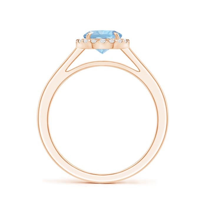 AAA - Aquamarine / 0.82 CT / 14 KT Rose Gold