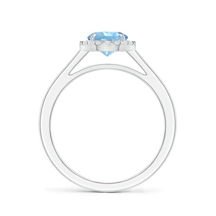 AAAA - Aquamarine / 0.82 CT / 14 KT White Gold