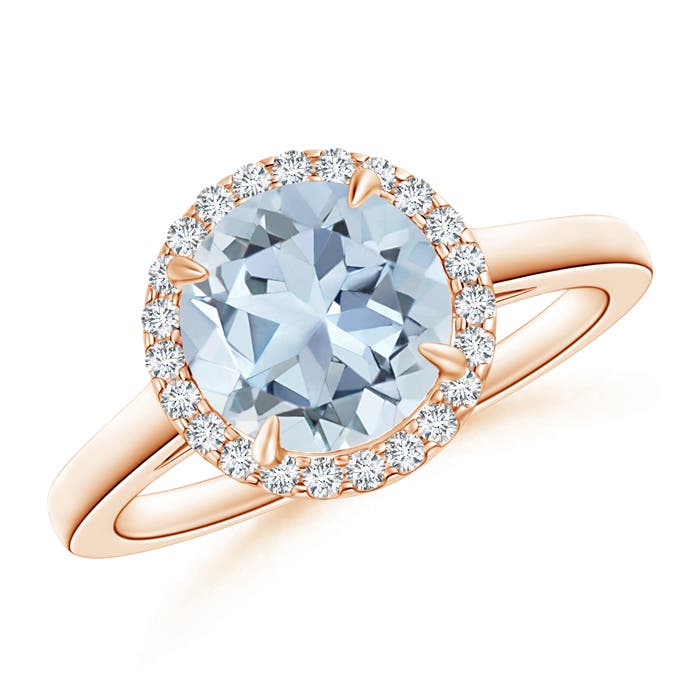 A - Aquamarine / 1.76 CT / 14 KT Rose Gold