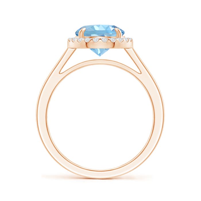 AAAA - Aquamarine / 1.76 CT / 14 KT Rose Gold