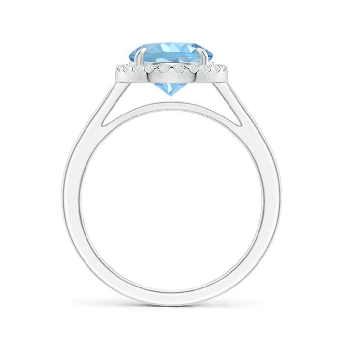 AAAA - Aquamarine / 1.76 CT / 14 KT White Gold