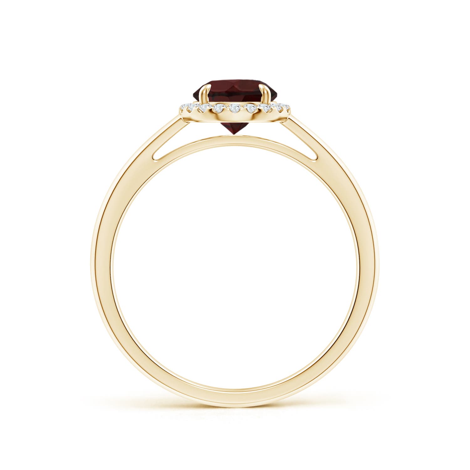 A - Garnet / 1.1 CT / 14 KT Yellow Gold