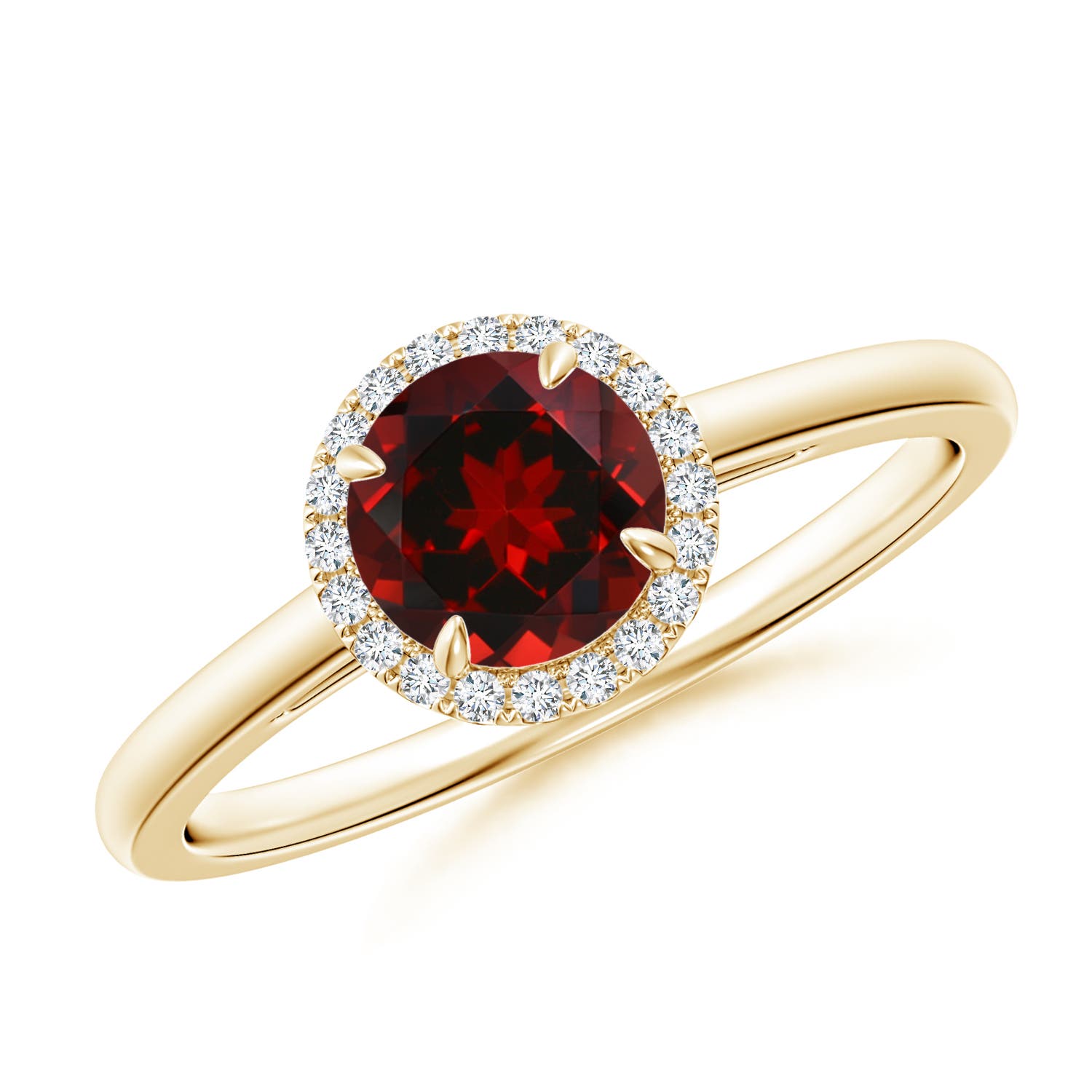 AAAA - Garnet / 1.1 CT / 14 KT Yellow Gold