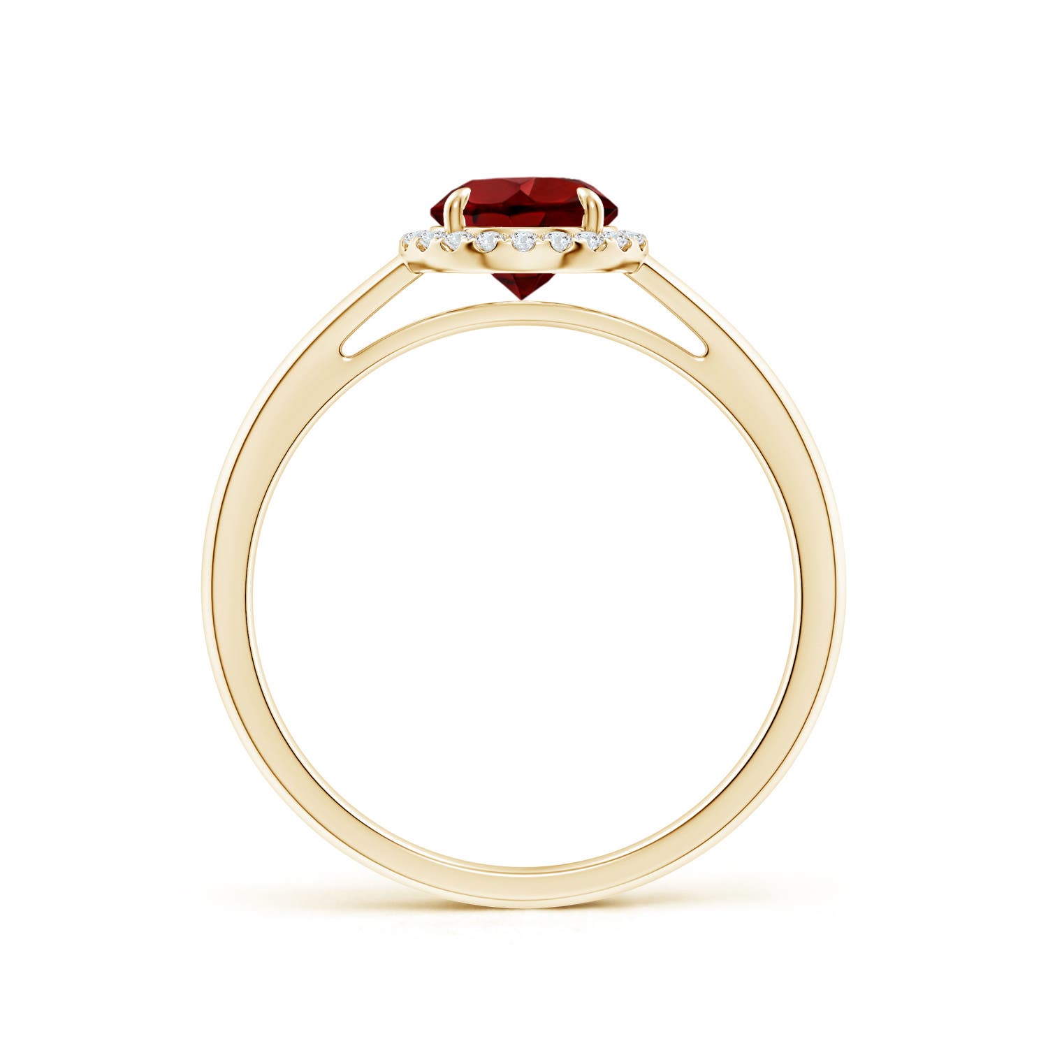 AAAA - Garnet / 1.1 CT / 14 KT Yellow Gold