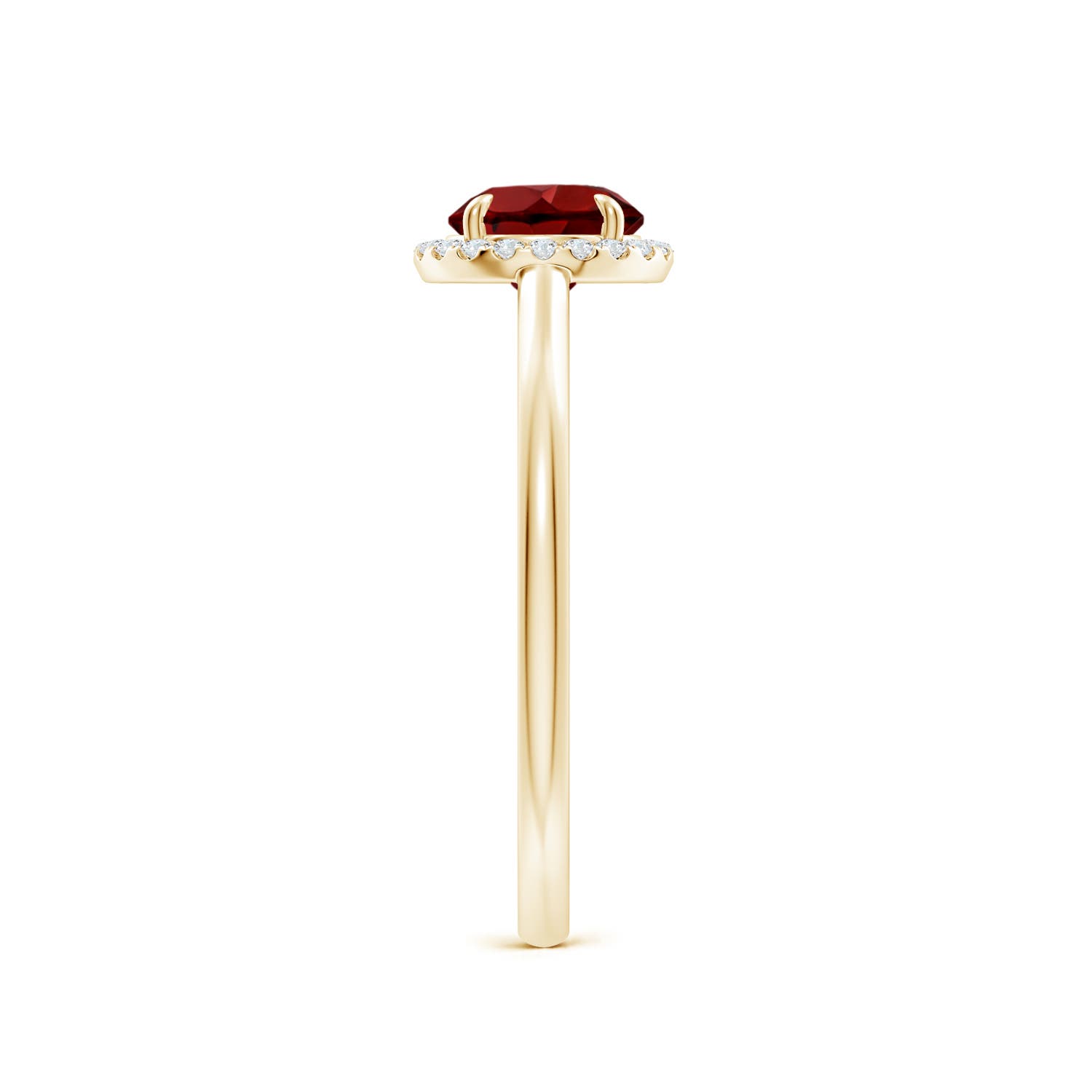 AAAA - Garnet / 1.1 CT / 14 KT Yellow Gold