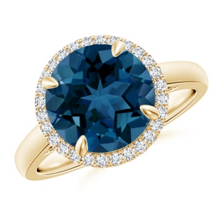 Round AAA London Blue Topaz