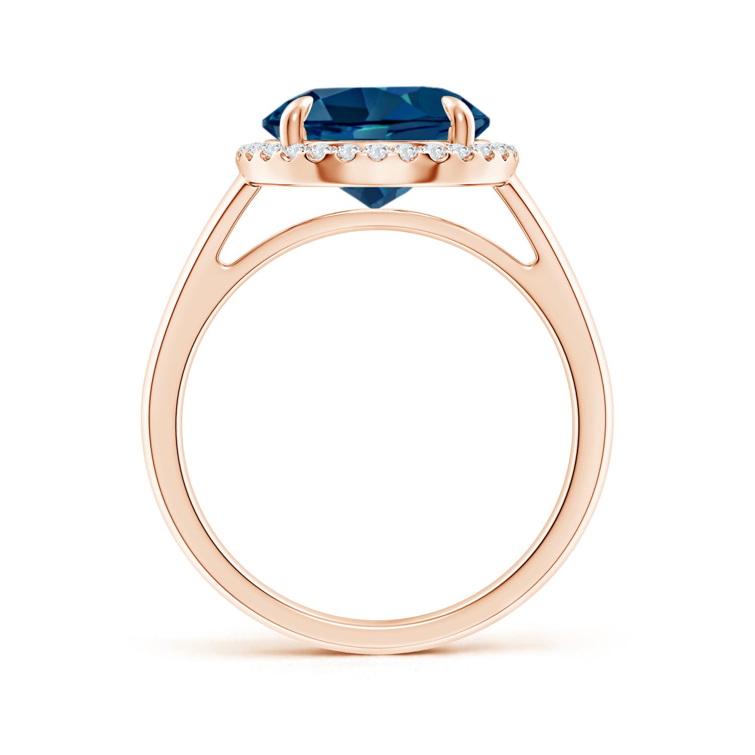 AAAA - London Blue Topaz / 4.37 CT / 14 KT Rose Gold