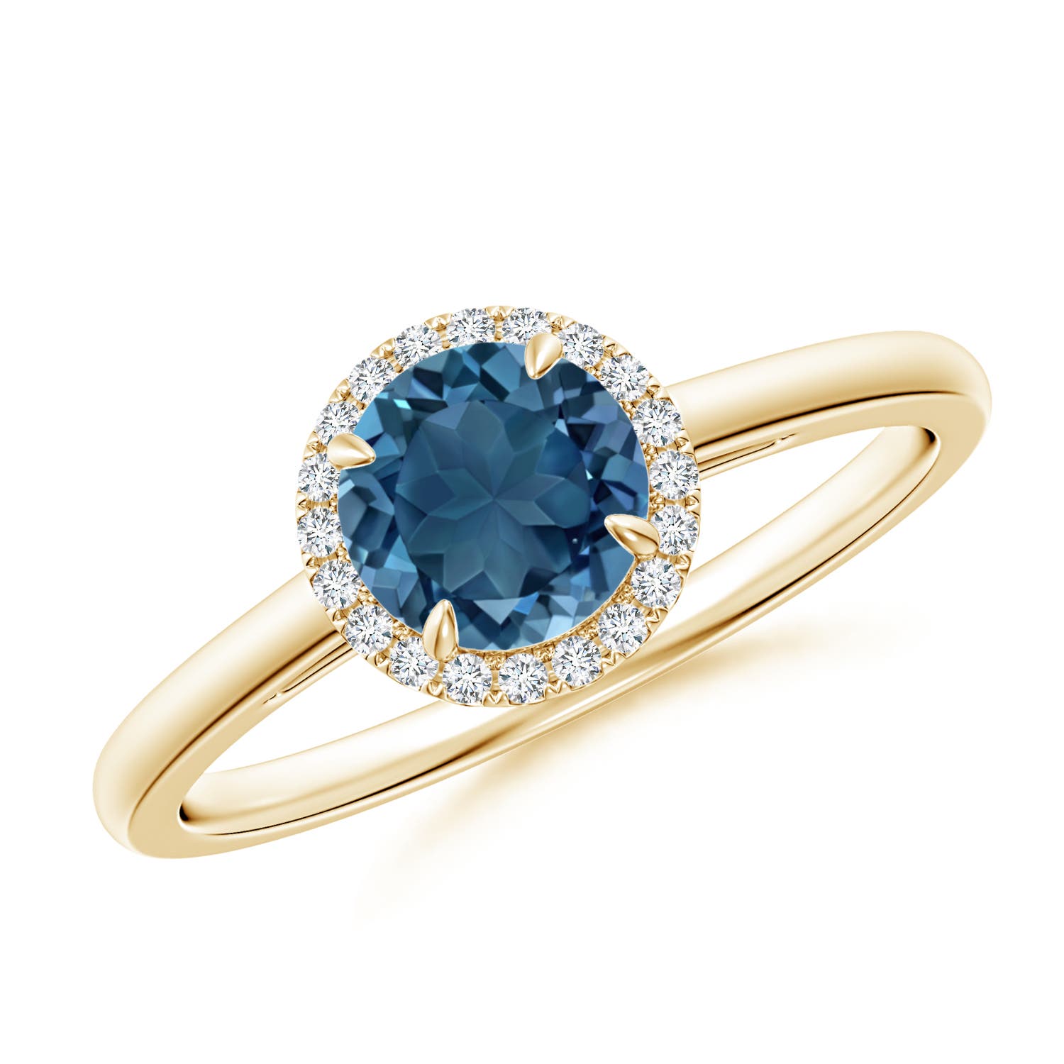 AA - London Blue Topaz / 1.05 CT / 14 KT Yellow Gold