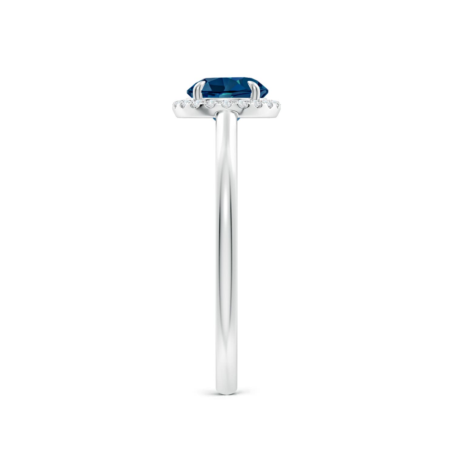 AAAA - London Blue Topaz / 1.05 CT / 14 KT White Gold