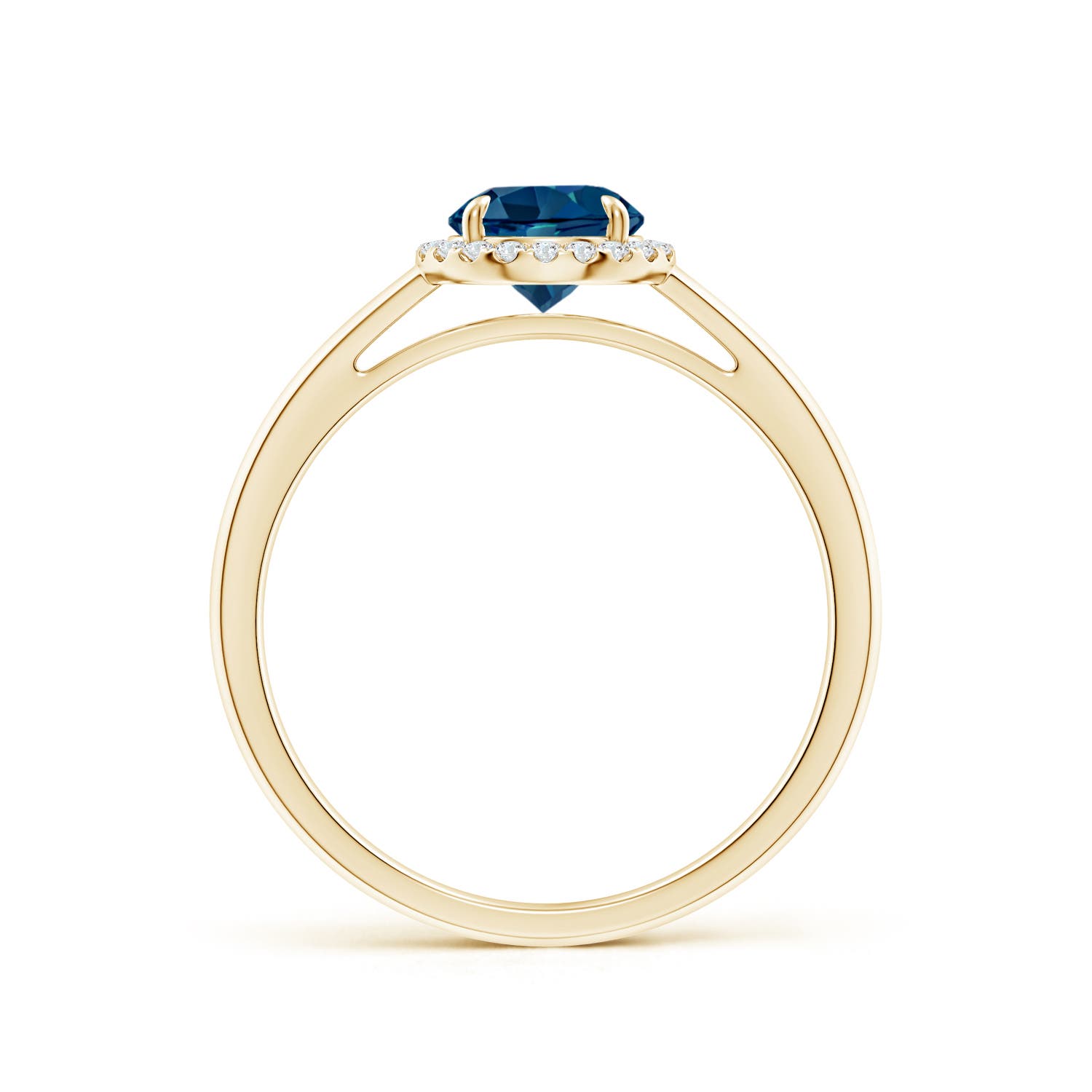 AAAA - London Blue Topaz / 1.05 CT / 14 KT Yellow Gold