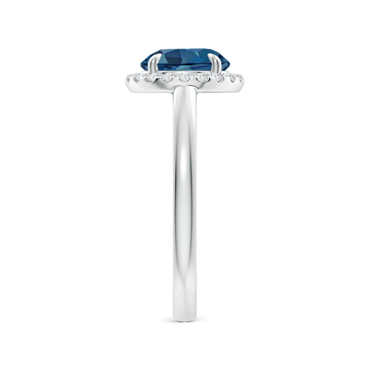 AA - London Blue Topaz / 2.51 CT / 14 KT White Gold