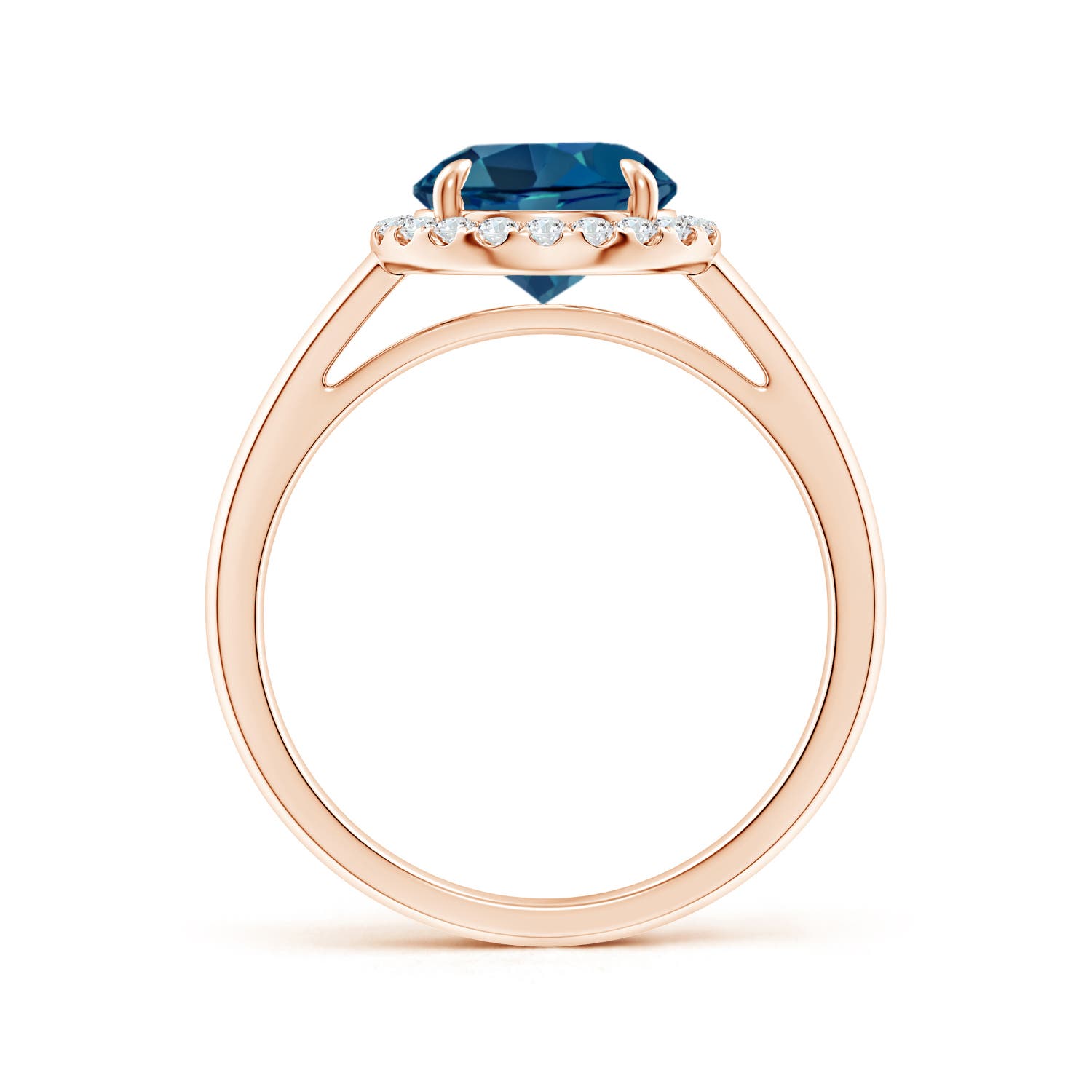 AAA - London Blue Topaz / 2.51 CT / 14 KT Rose Gold