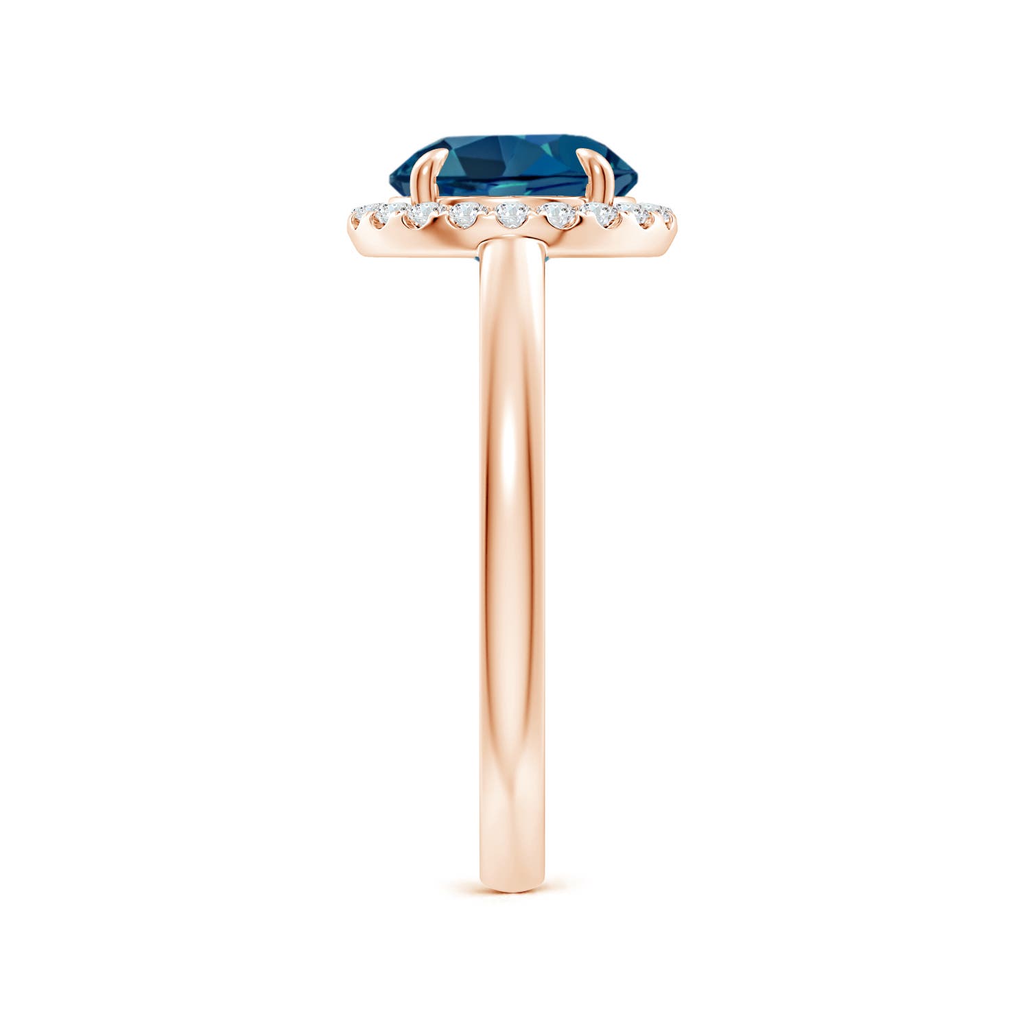 AAA - London Blue Topaz / 2.51 CT / 14 KT Rose Gold