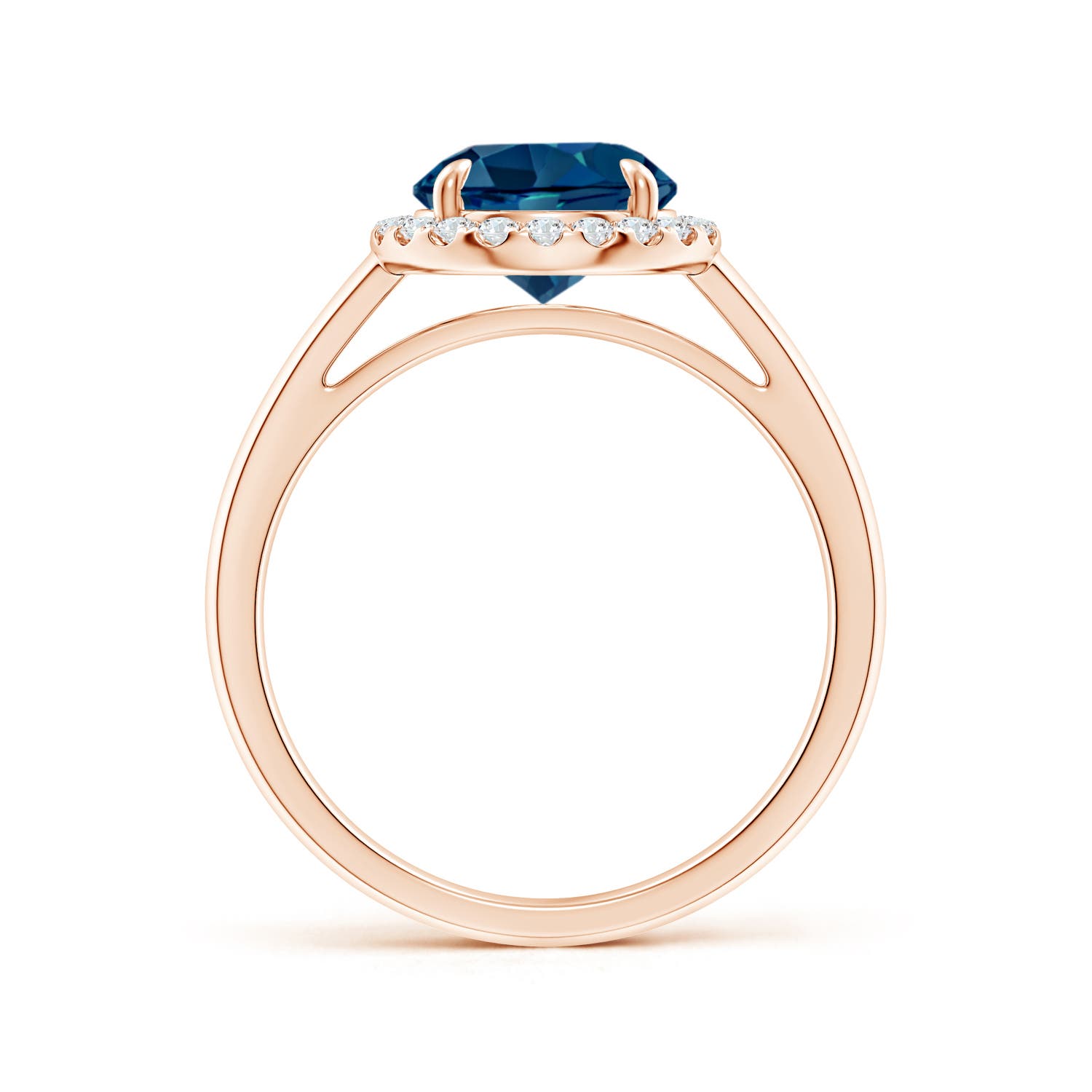 AAAA - London Blue Topaz / 2.51 CT / 14 KT Rose Gold