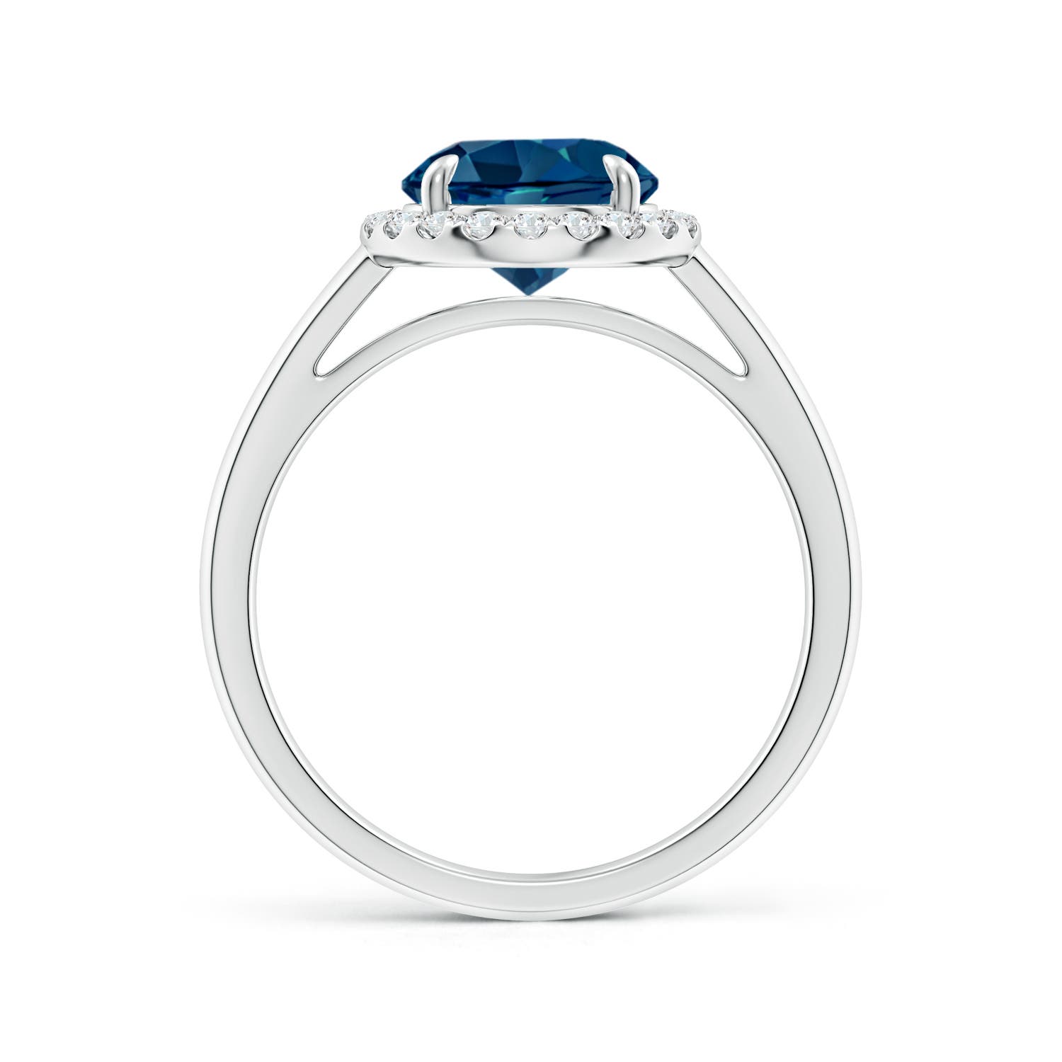 AAAA - London Blue Topaz / 2.51 CT / 14 KT White Gold