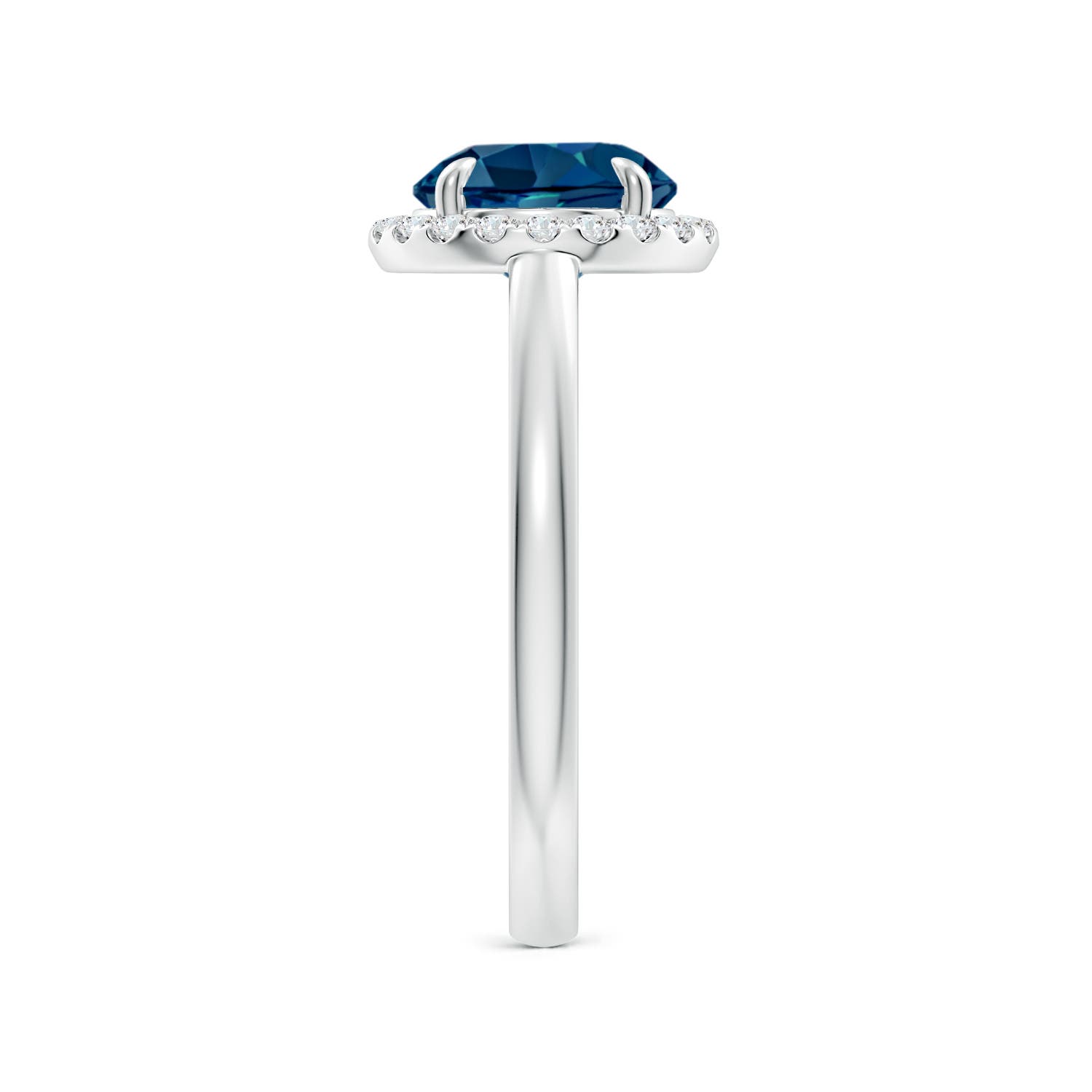 AAAA - London Blue Topaz / 2.51 CT / 14 KT White Gold