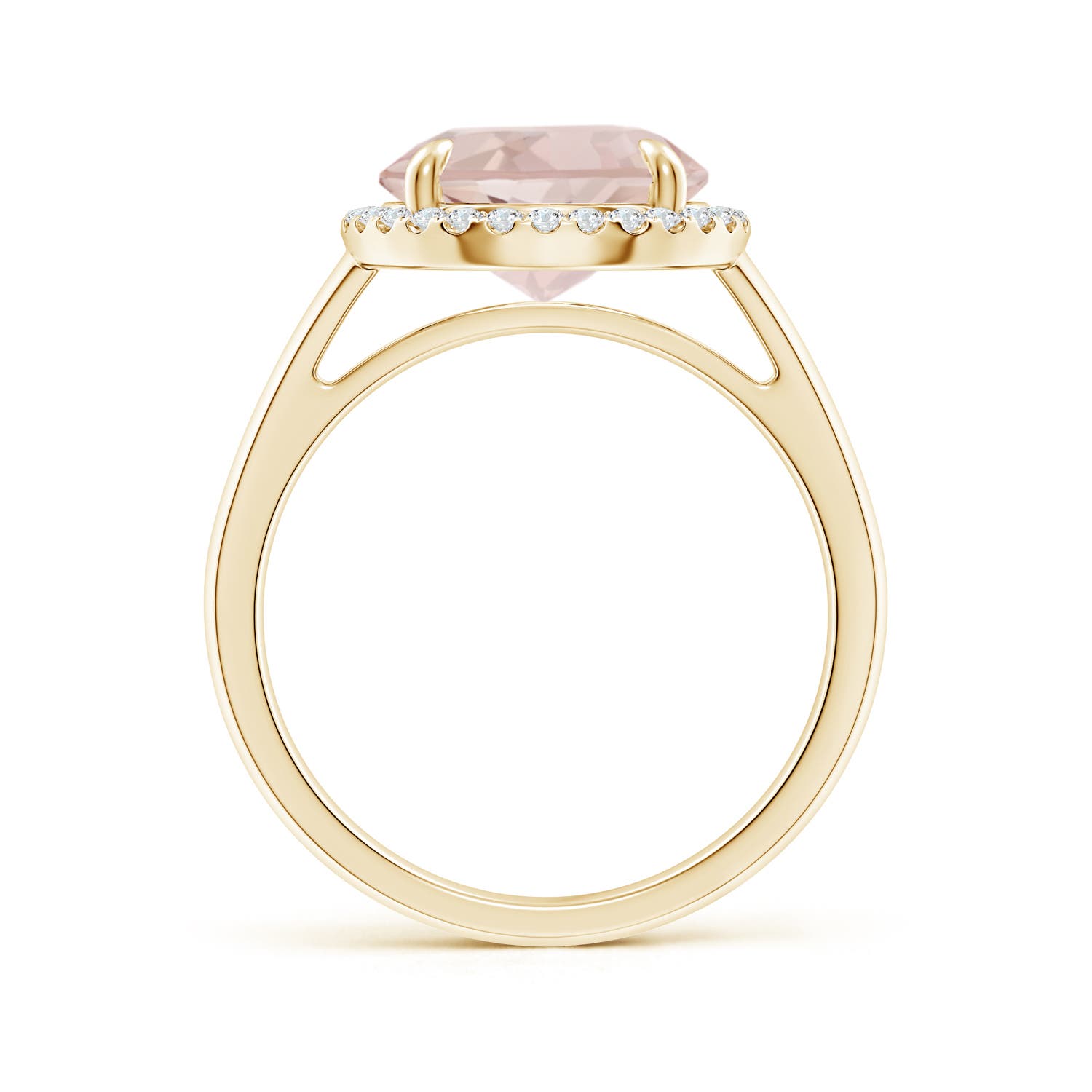 A - Morganite / 3.57 CT / 14 KT Yellow Gold