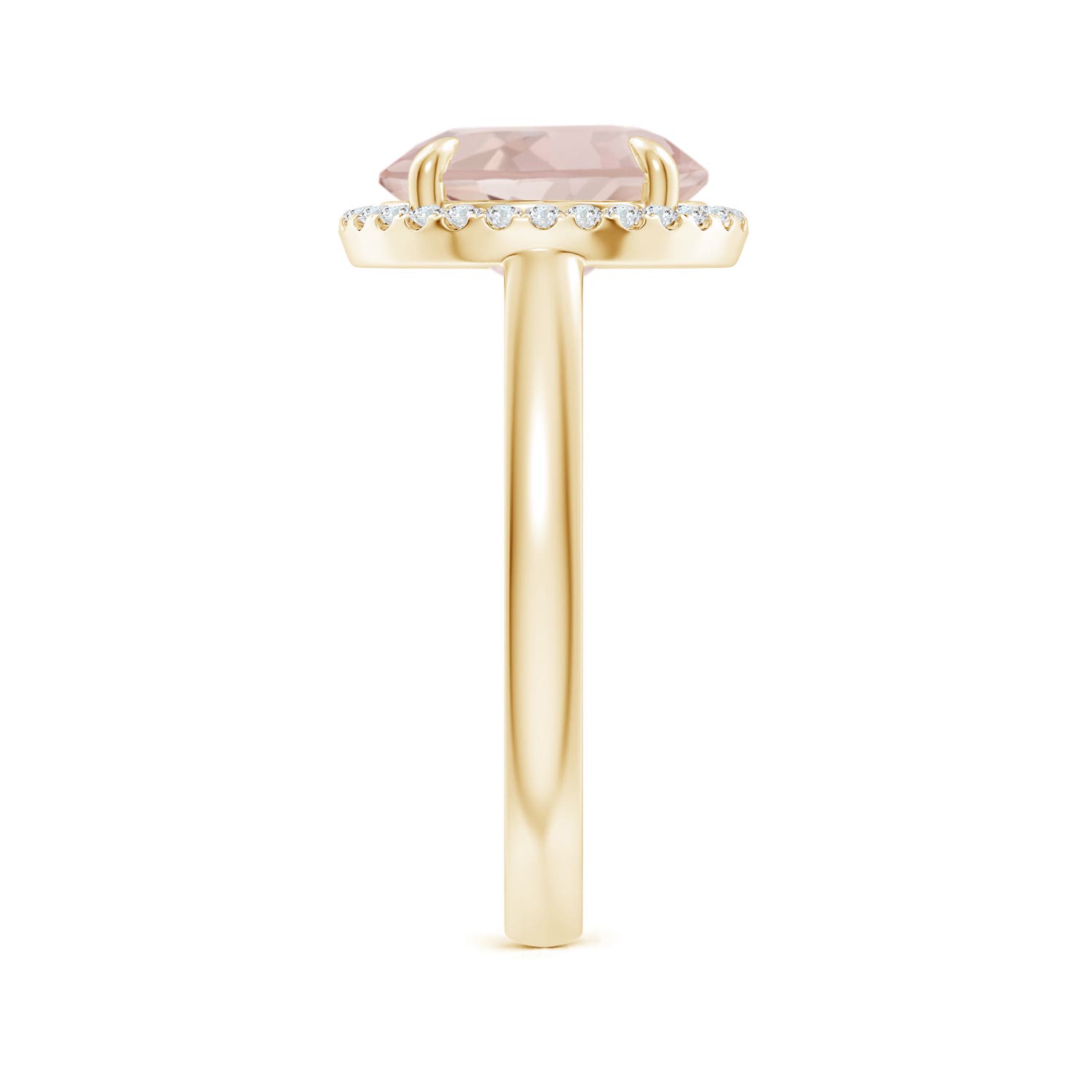 A - Morganite / 3.57 CT / 14 KT Yellow Gold