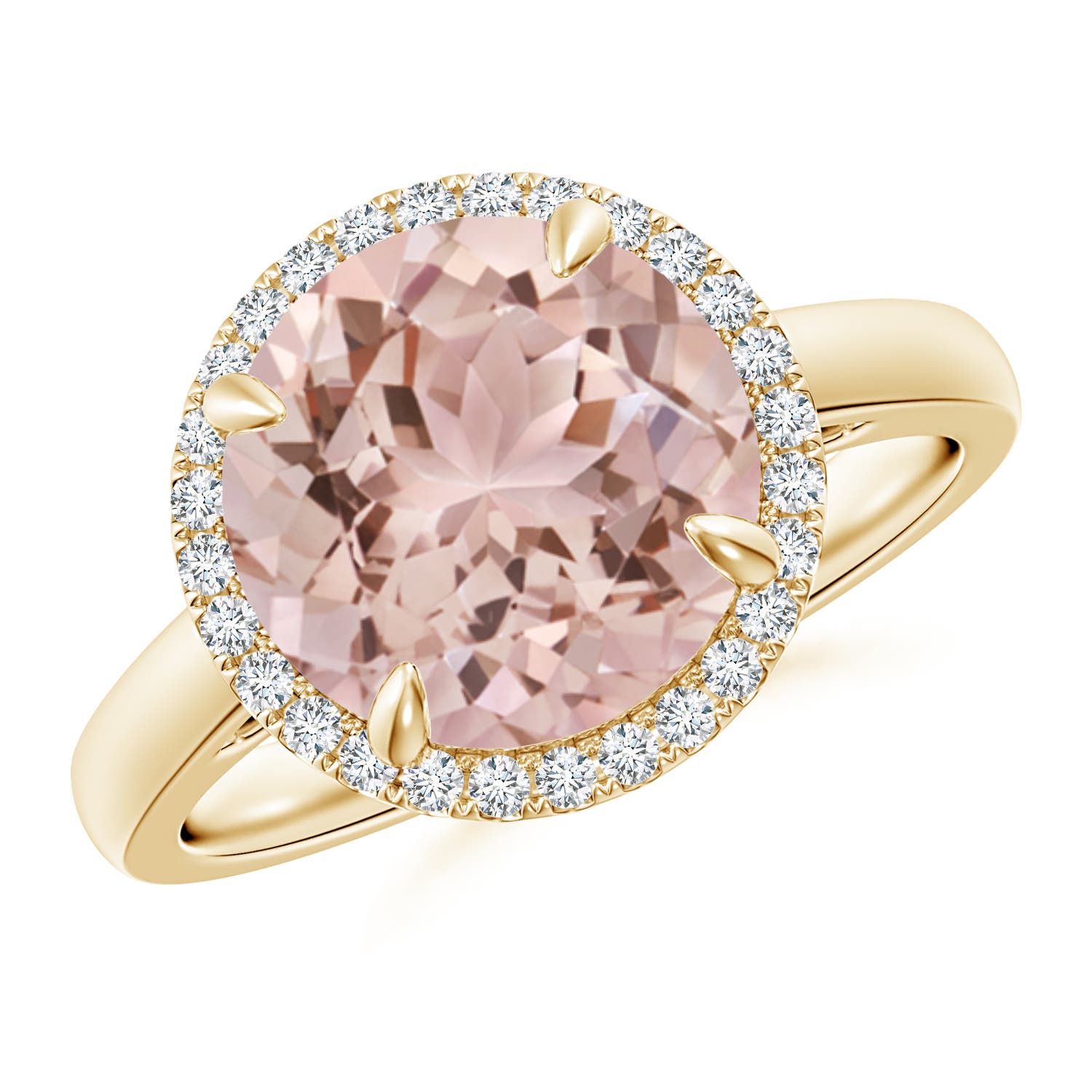 AAA - Morganite / 3.57 CT / 14 KT Yellow Gold