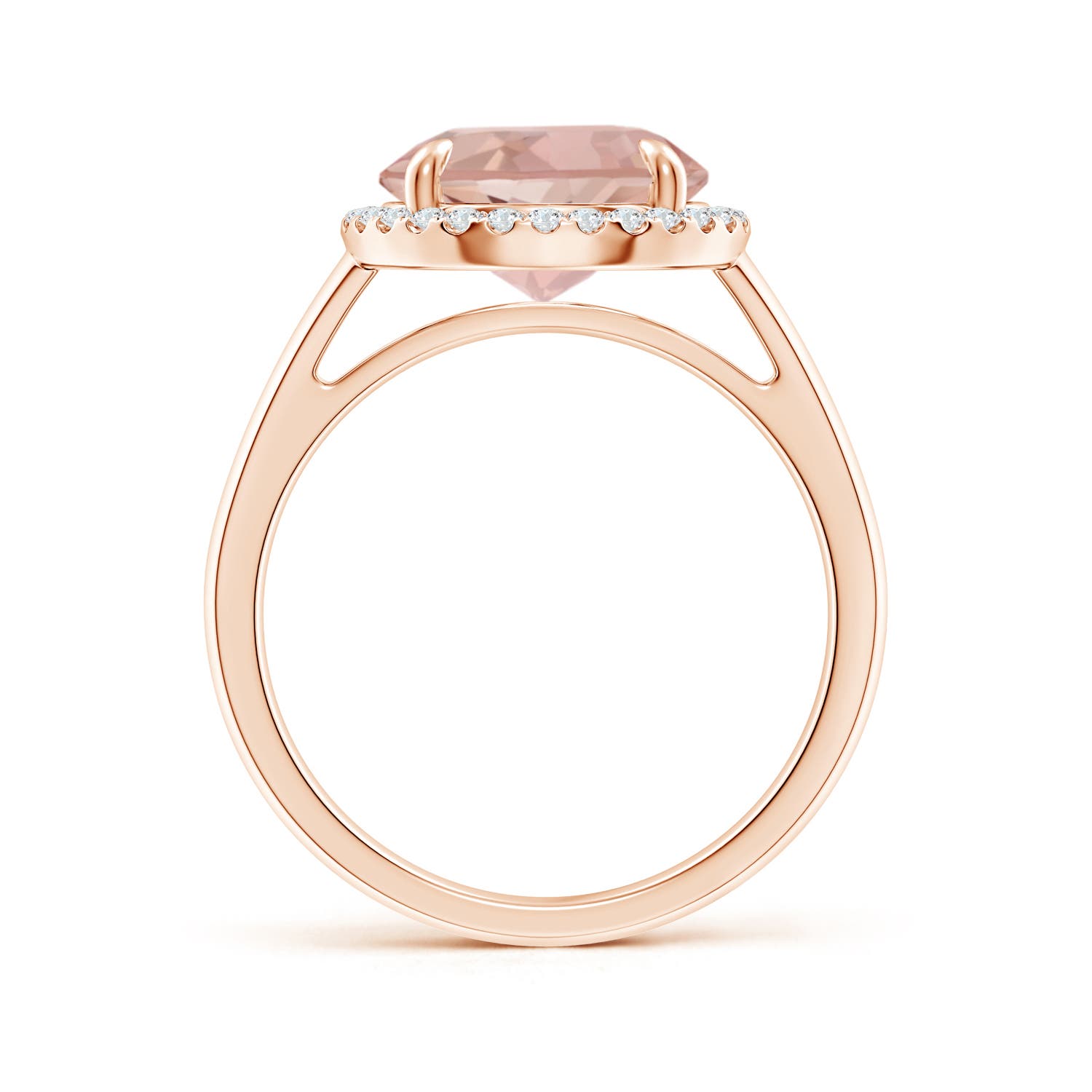 AAAA - Morganite / 3.57 CT / 14 KT Rose Gold