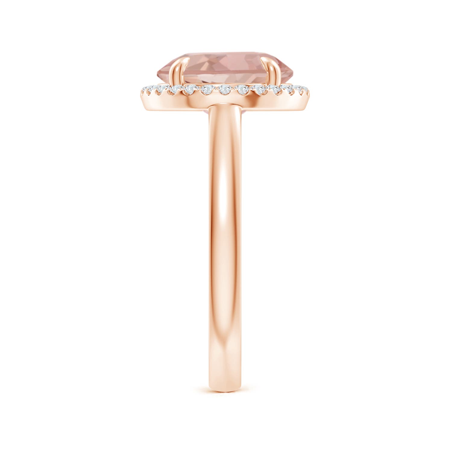 AAAA - Morganite / 3.57 CT / 14 KT Rose Gold