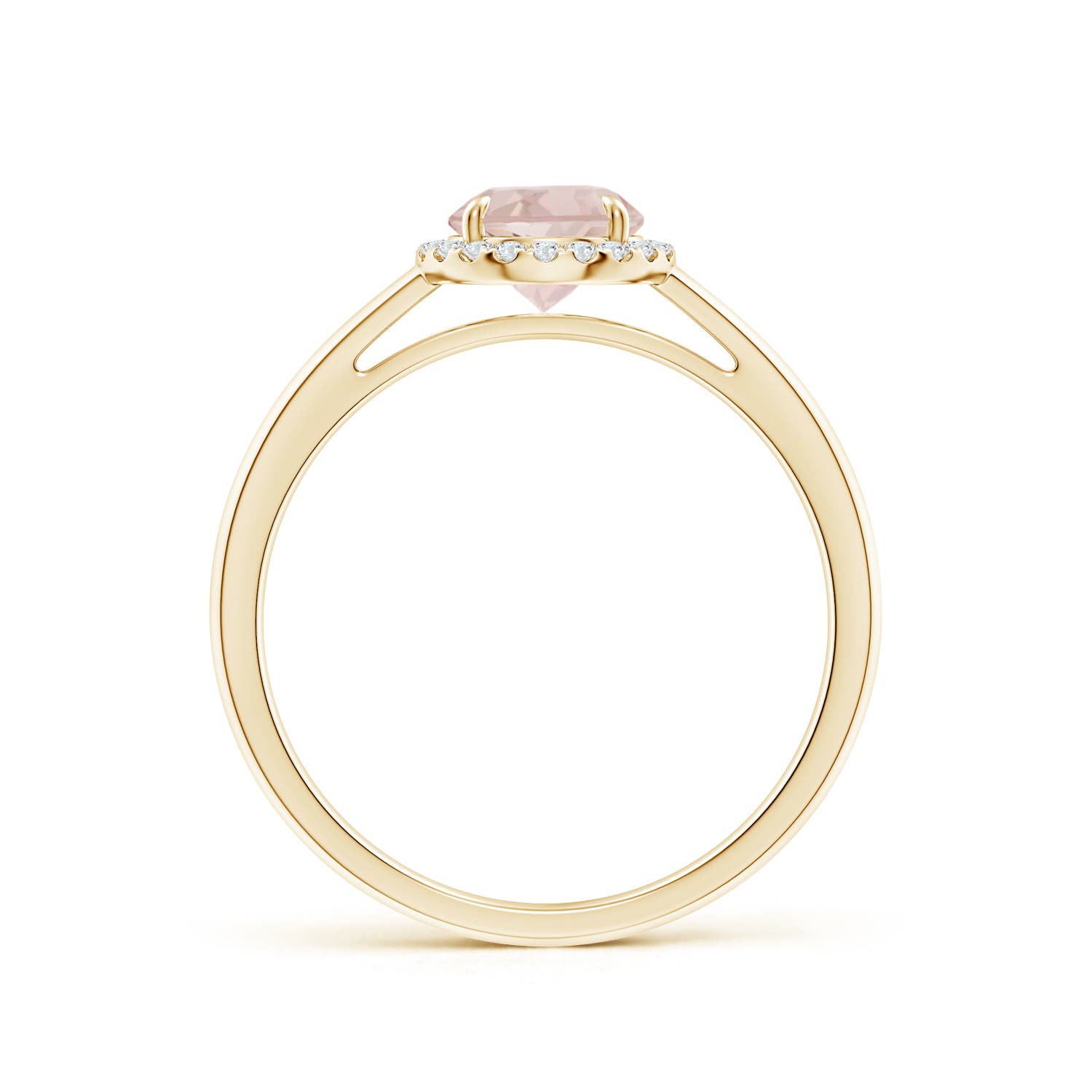 A - Morganite / 0.8 CT / 14 KT Yellow Gold