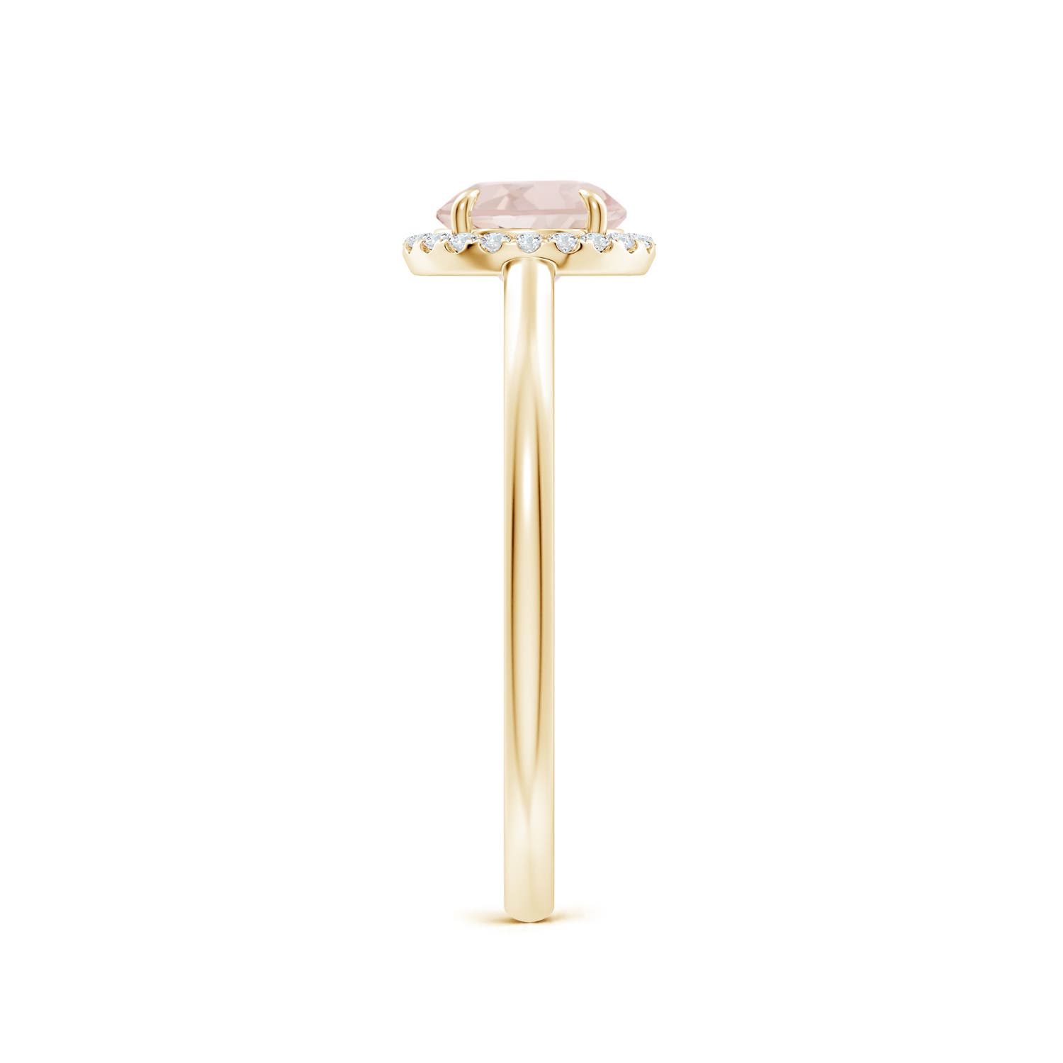 A - Morganite / 0.8 CT / 14 KT Yellow Gold