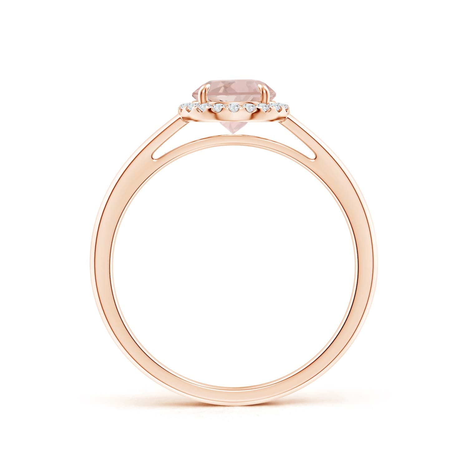 AA - Morganite / 0.8 CT / 14 KT Rose Gold