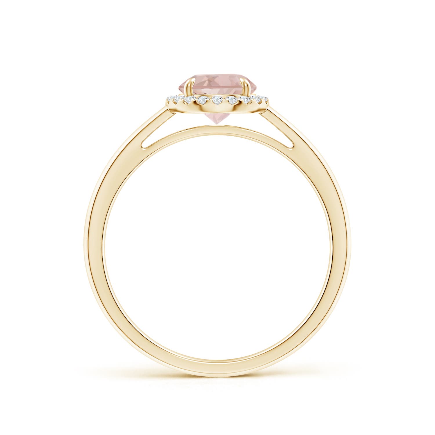 AA - Morganite / 0.8 CT / 14 KT Yellow Gold