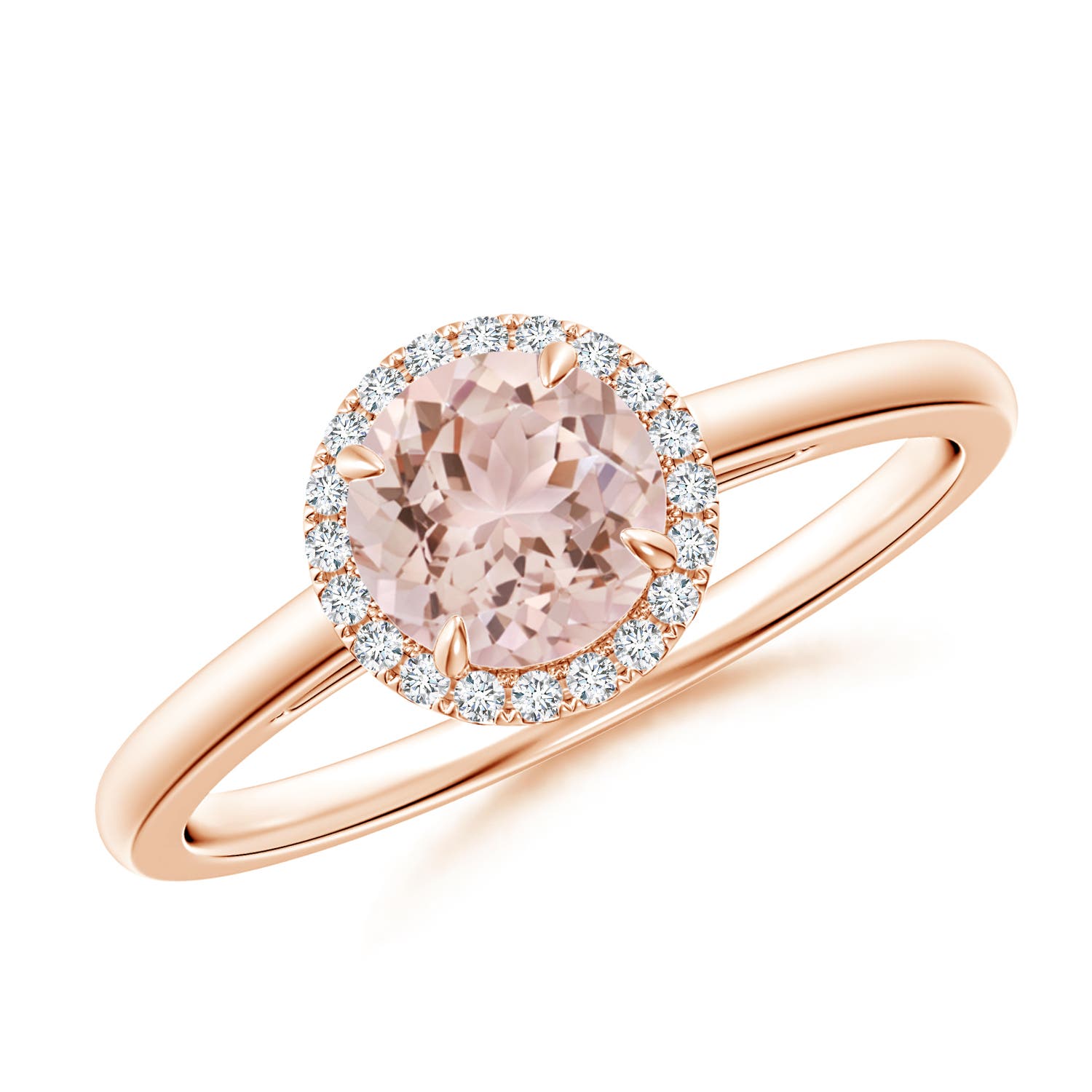 AAA - Morganite / 0.8 CT / 14 KT Rose Gold