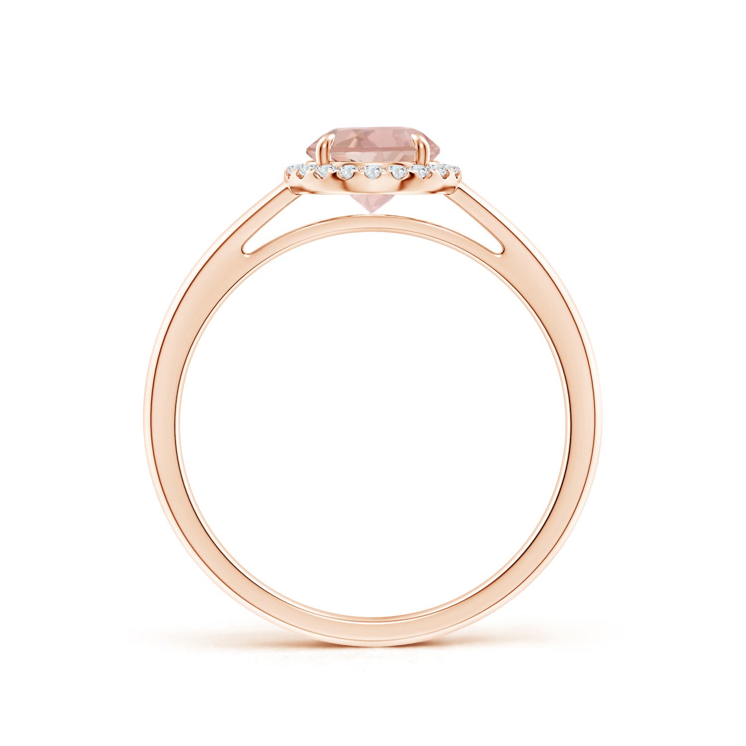 AAA - Morganite / 0.8 CT / 14 KT Rose Gold