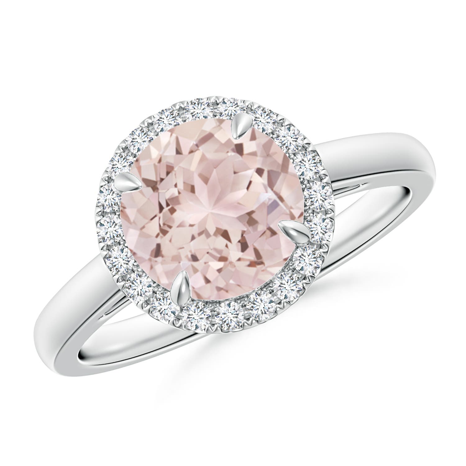 A - Morganite / 1.81 CT / 14 KT White Gold