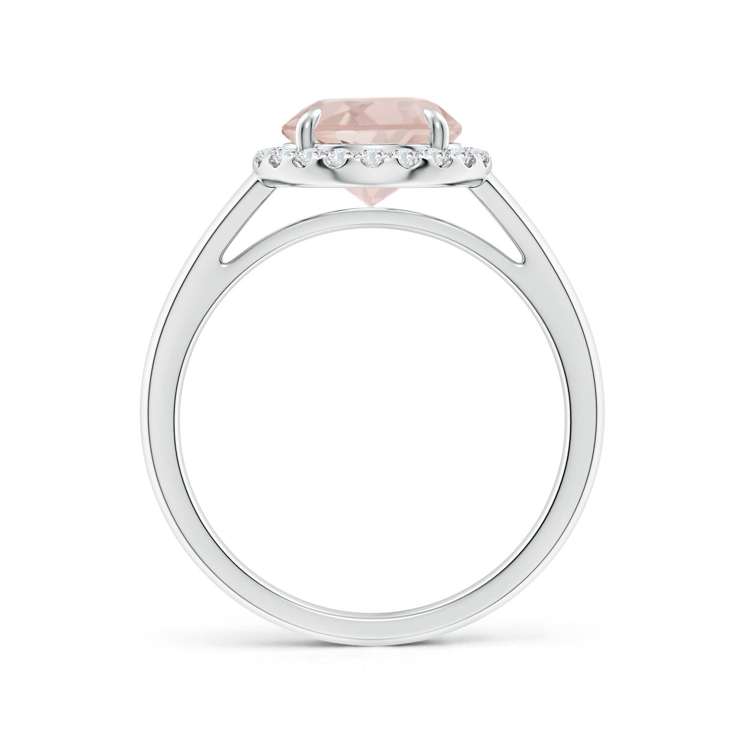 A - Morganite / 1.81 CT / 14 KT White Gold