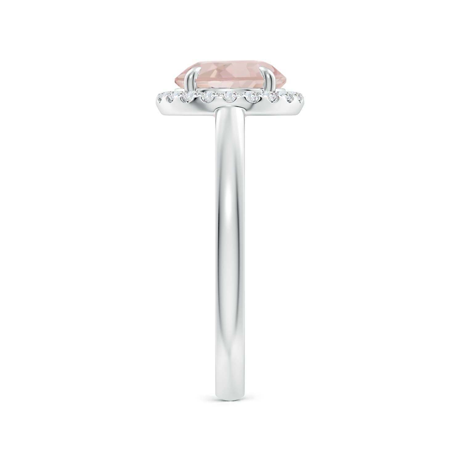 A - Morganite / 1.81 CT / 14 KT White Gold