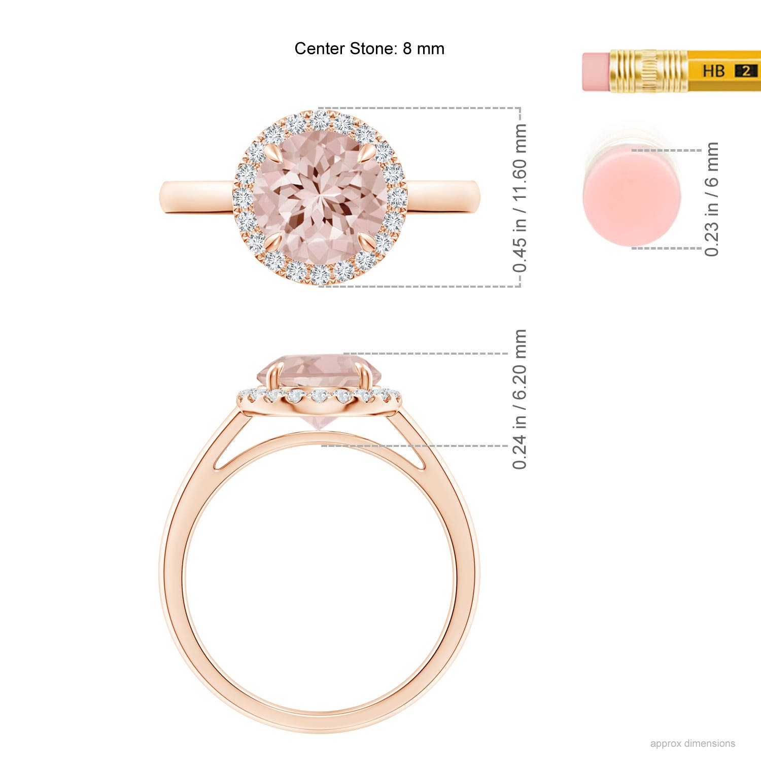 AA - Morganite / 1.81 CT / 14 KT Rose Gold