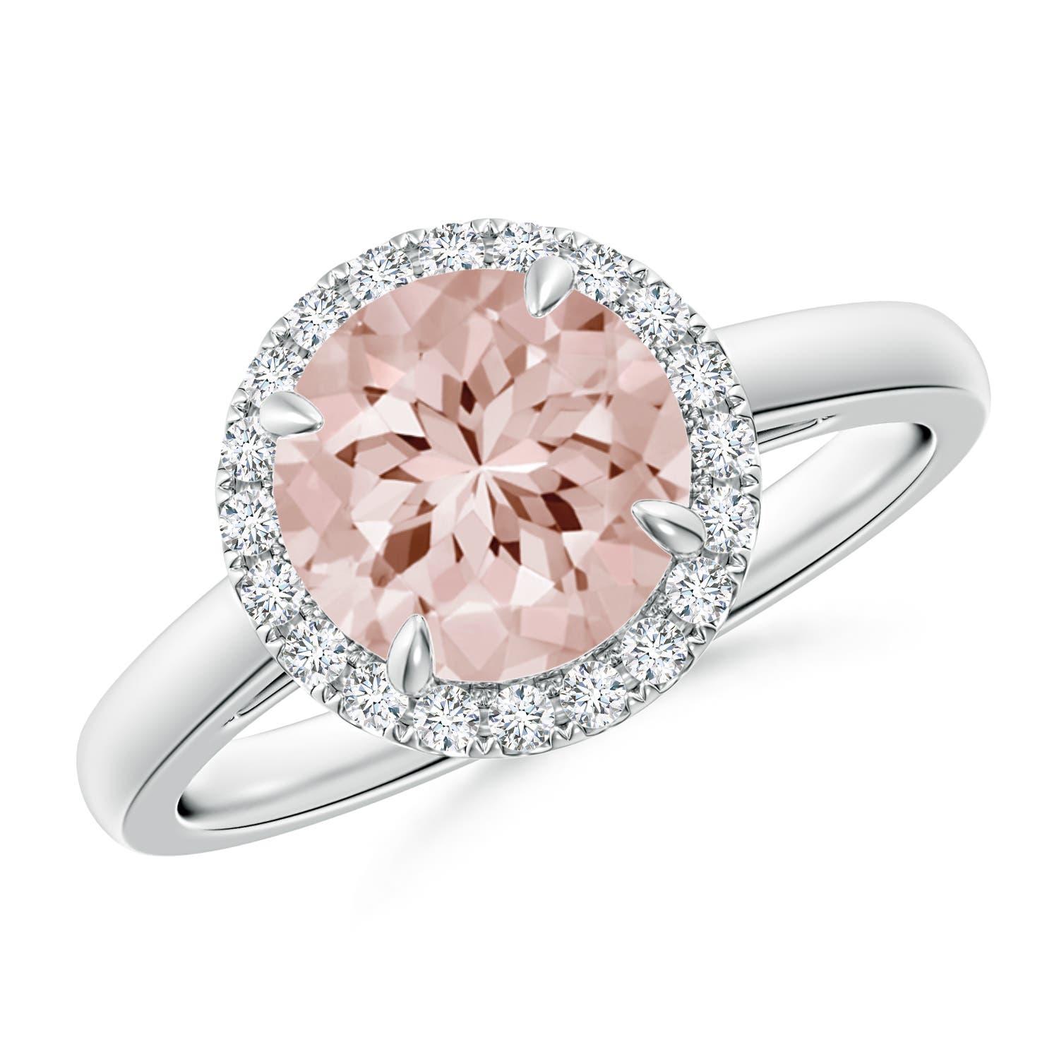 AA - Morganite / 1.81 CT / 14 KT White Gold