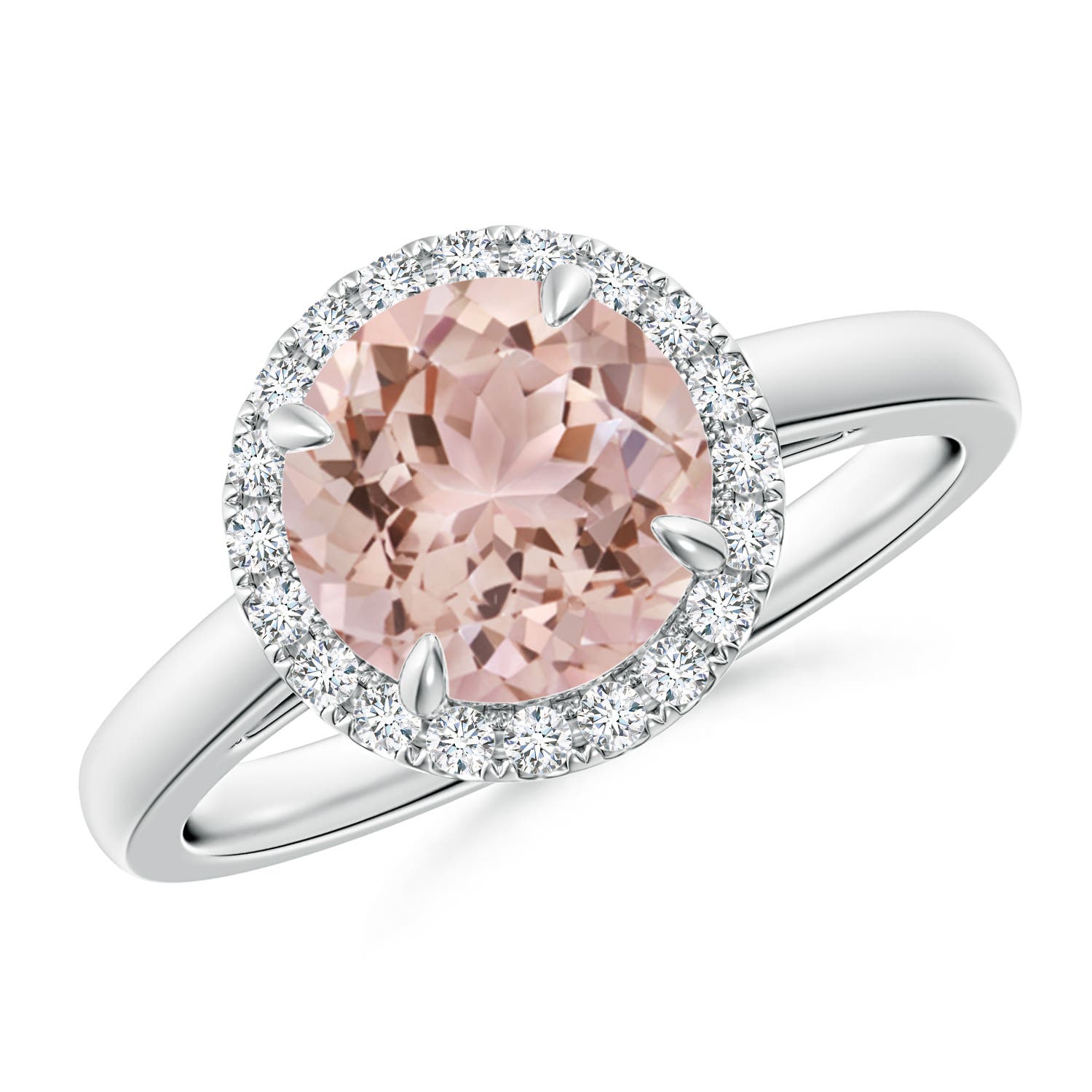 AAA - Morganite / 1.81 CT / 14 KT White Gold