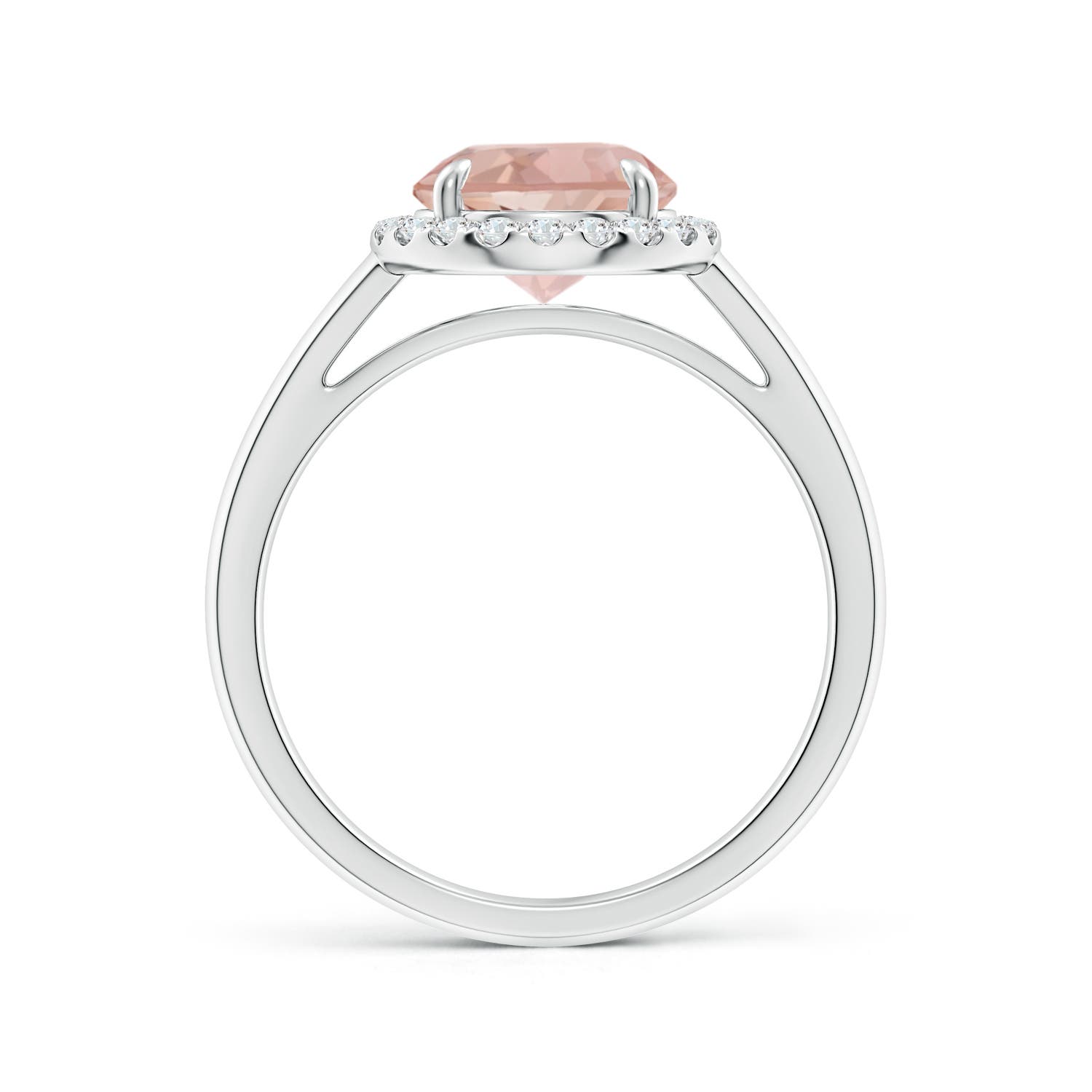 AAA - Morganite / 1.81 CT / 14 KT White Gold