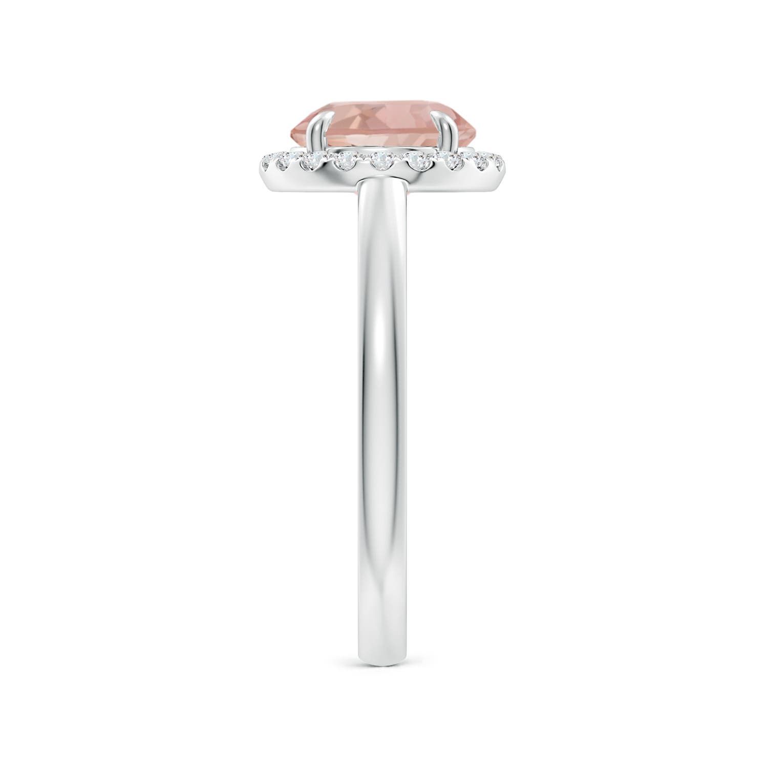 AAA - Morganite / 1.81 CT / 14 KT White Gold