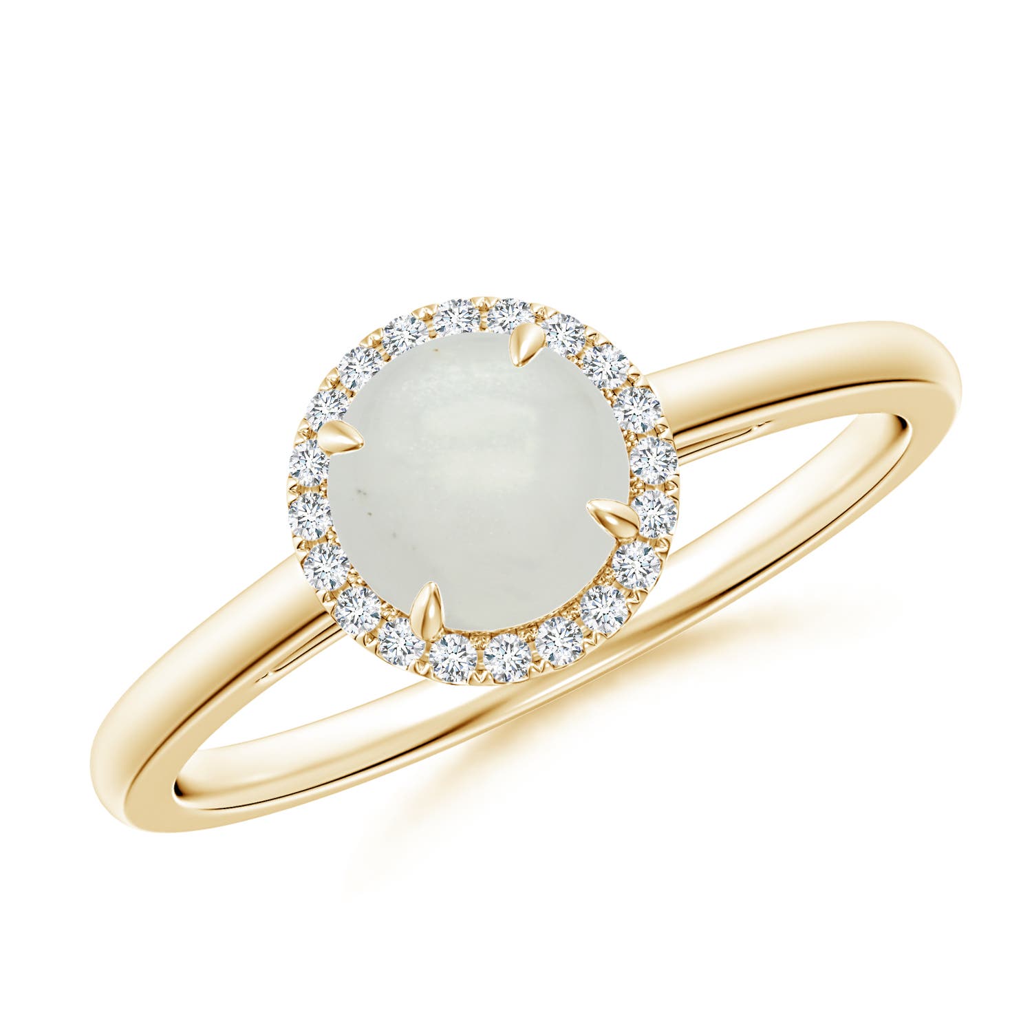 A - Moonstone / 0.9 CT / 14 KT Yellow Gold