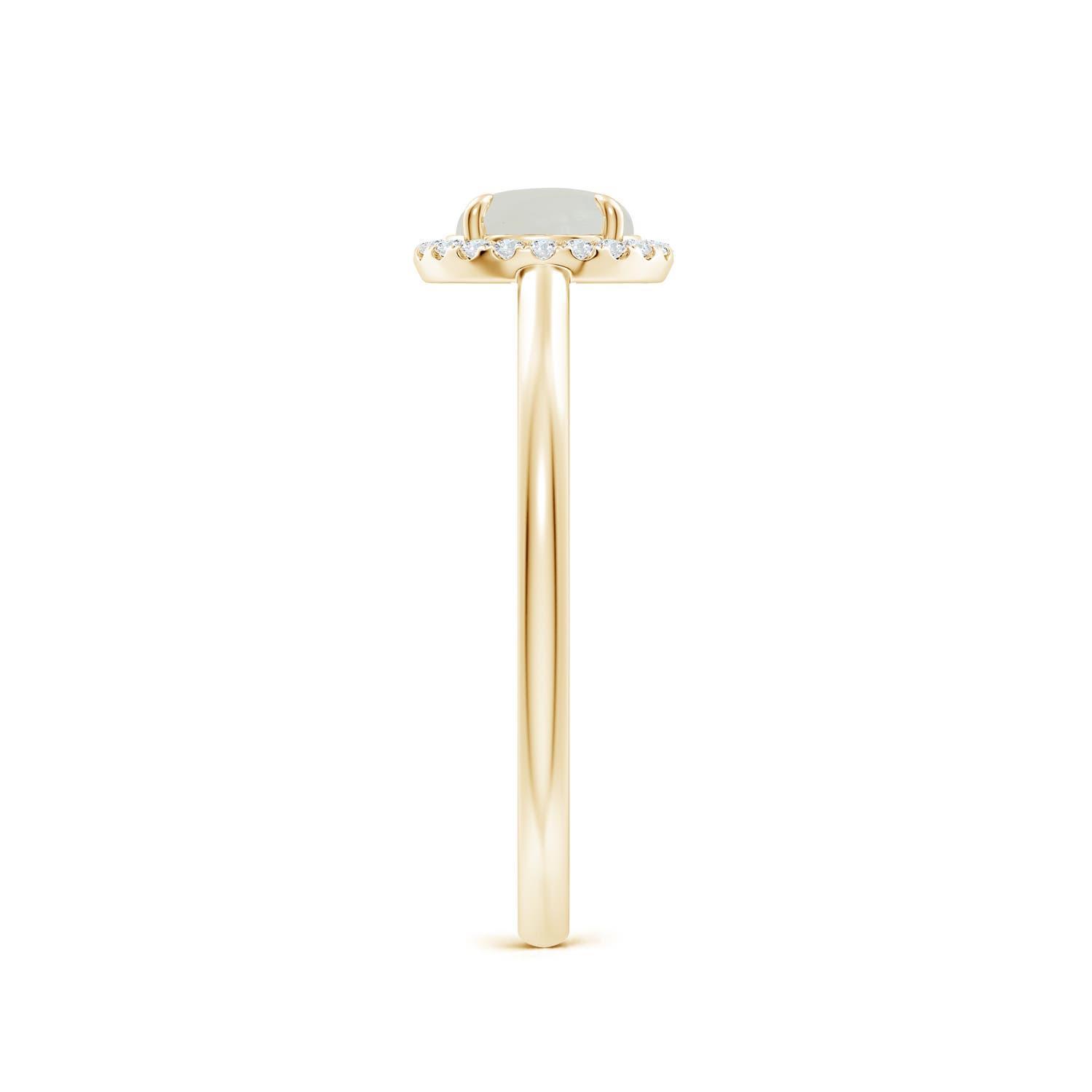 A - Moonstone / 0.9 CT / 14 KT Yellow Gold