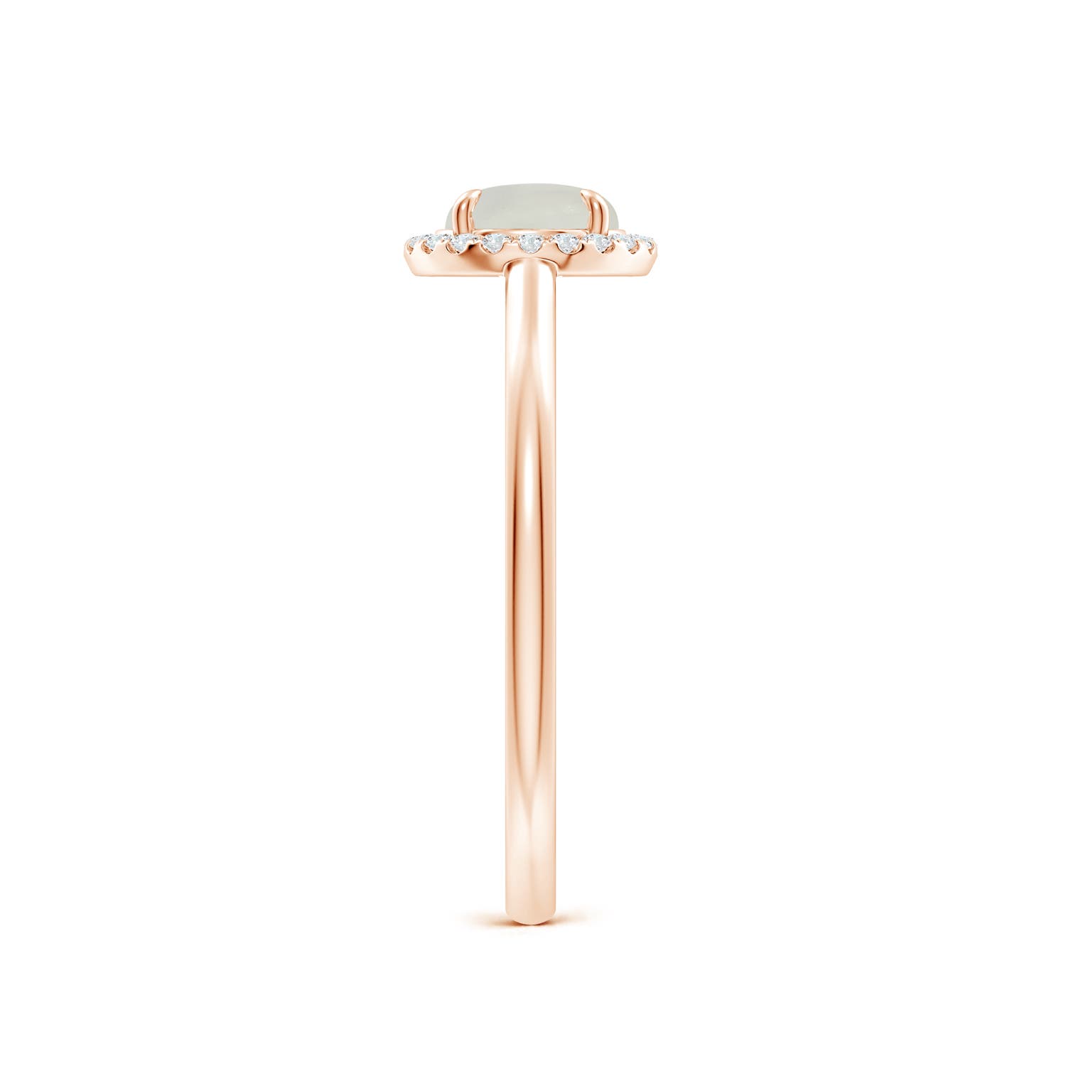 AAA - Moonstone / 0.9 CT / 14 KT Rose Gold