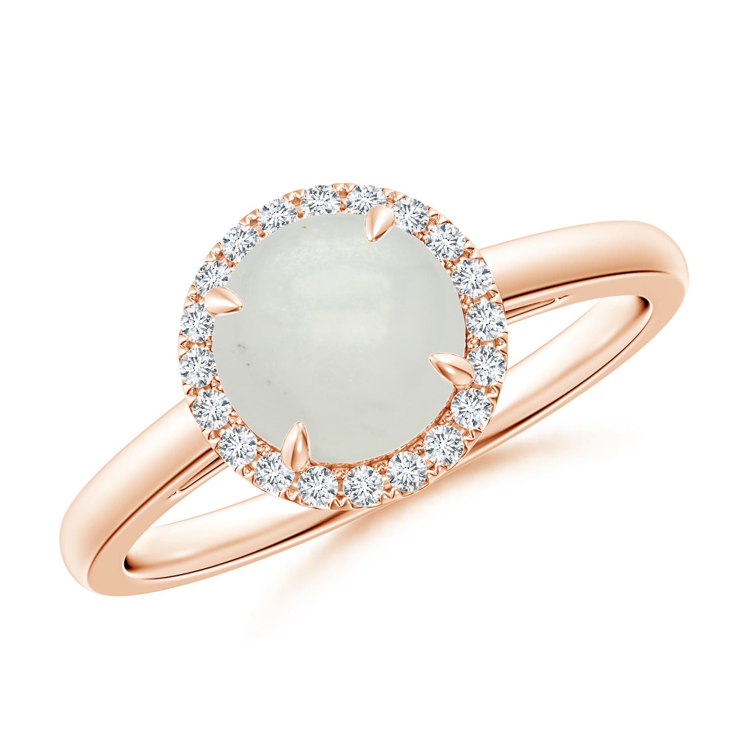 A - Moonstone / 1.37 CT / 14 KT Rose Gold