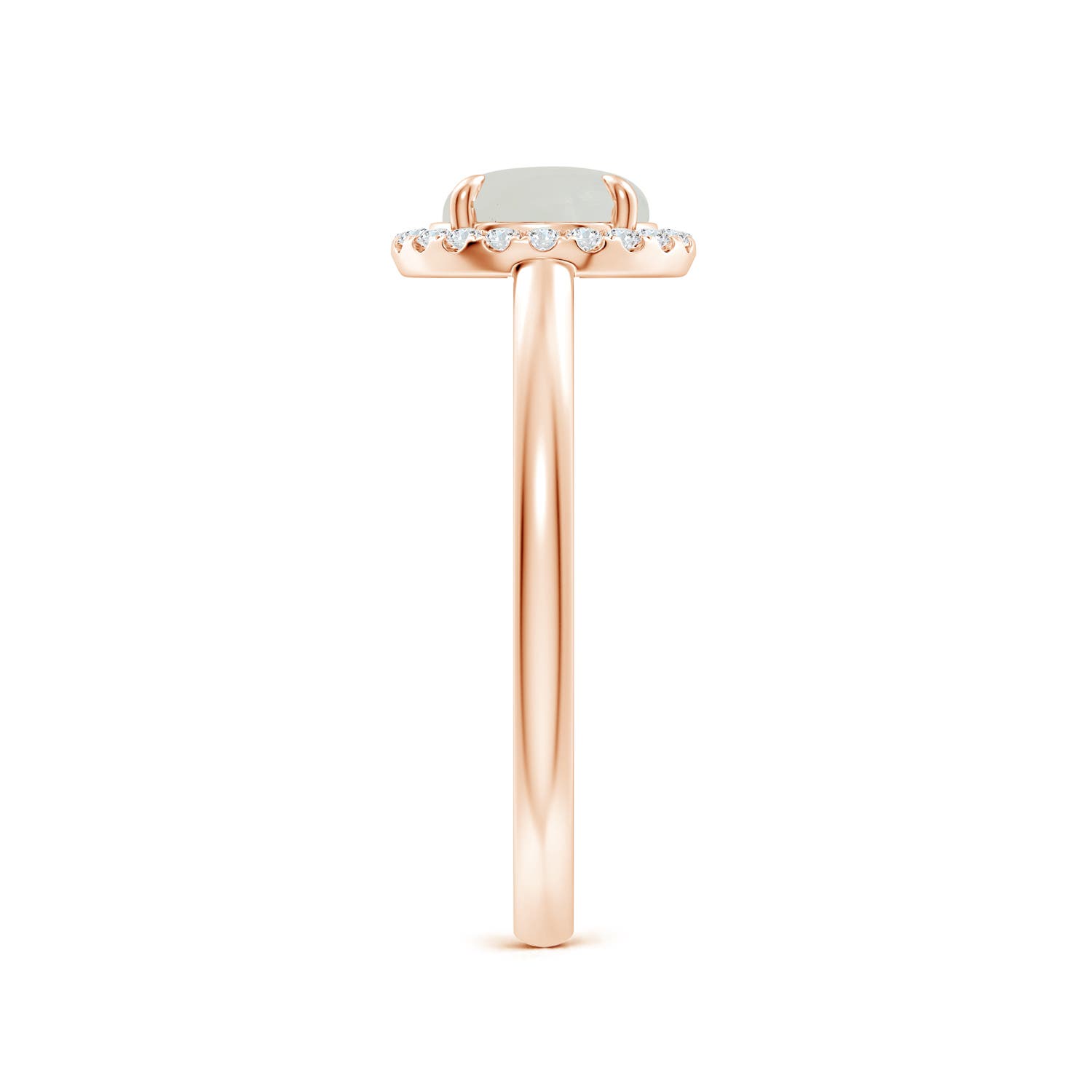 A - Moonstone / 1.37 CT / 14 KT Rose Gold