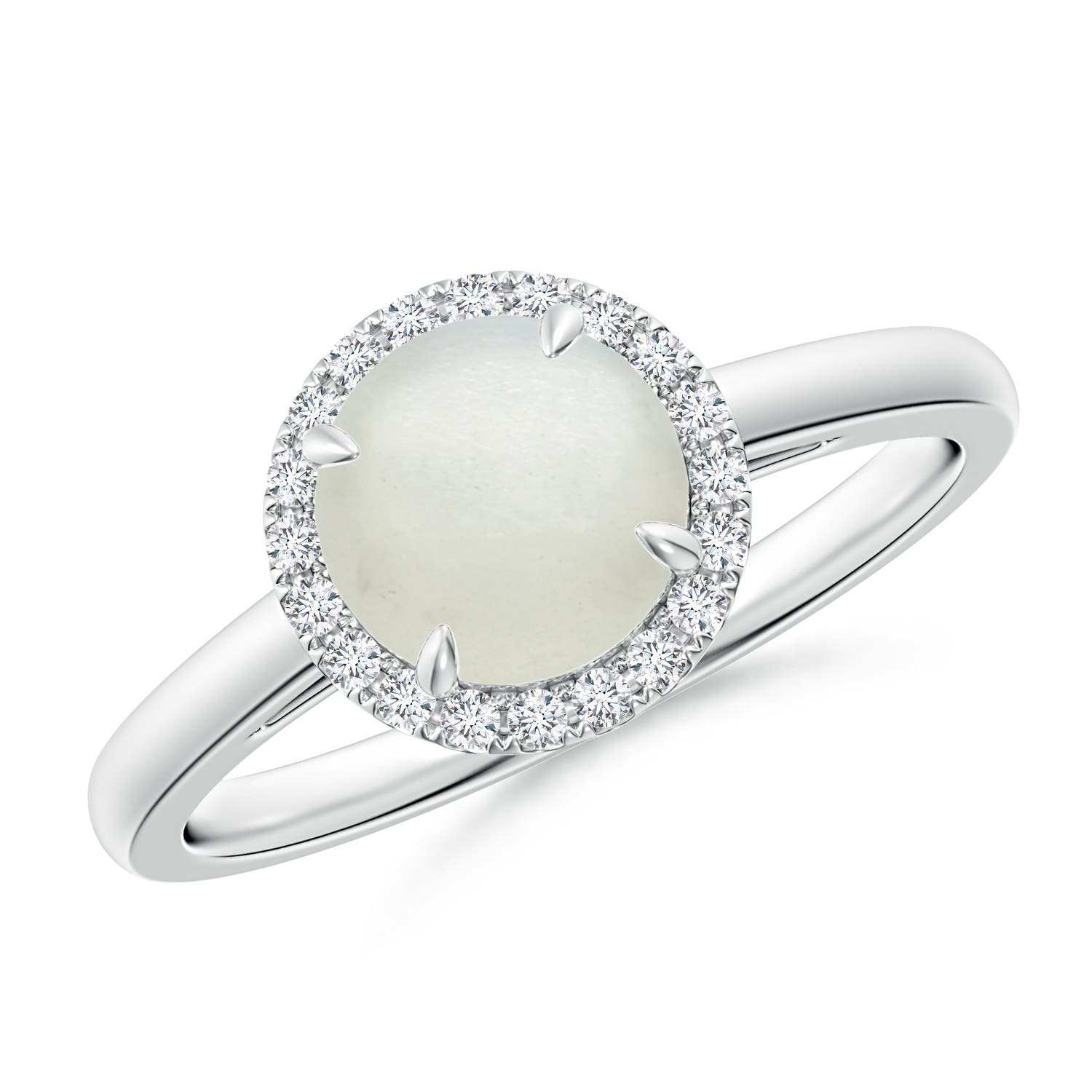 AA - Moonstone / 1.37 CT / 14 KT White Gold