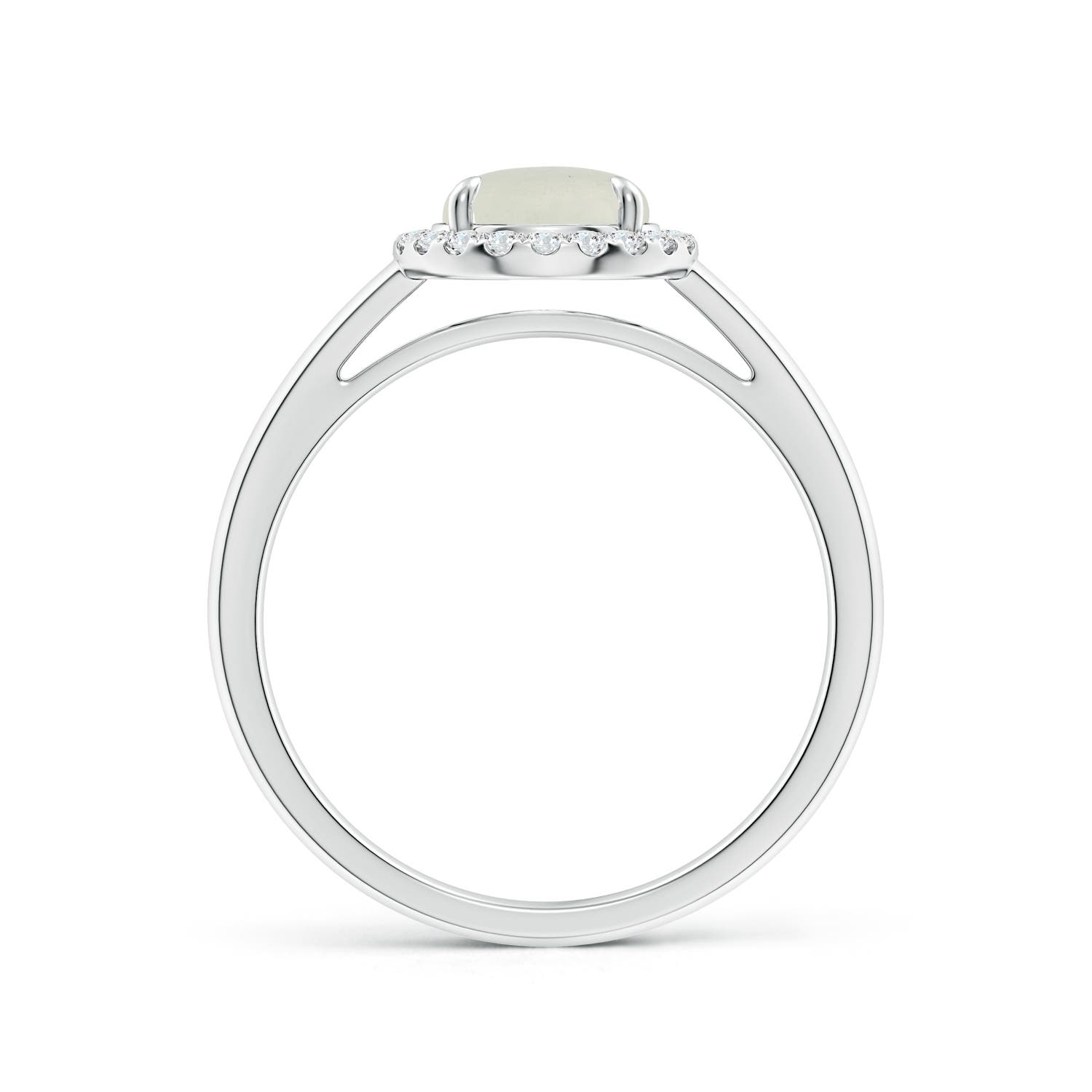 AA - Moonstone / 1.37 CT / 14 KT White Gold