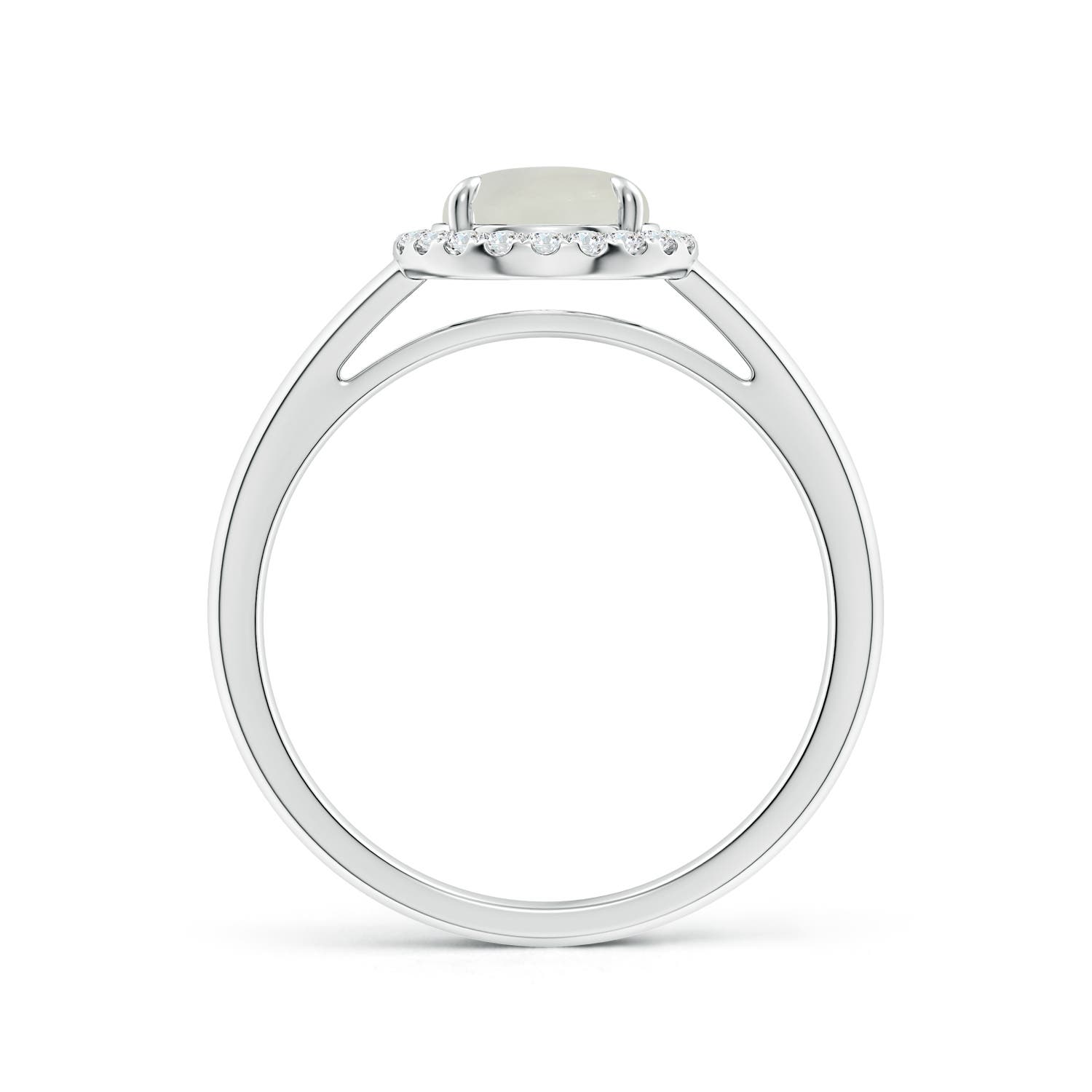 AAA - Moonstone / 1.37 CT / 14 KT White Gold