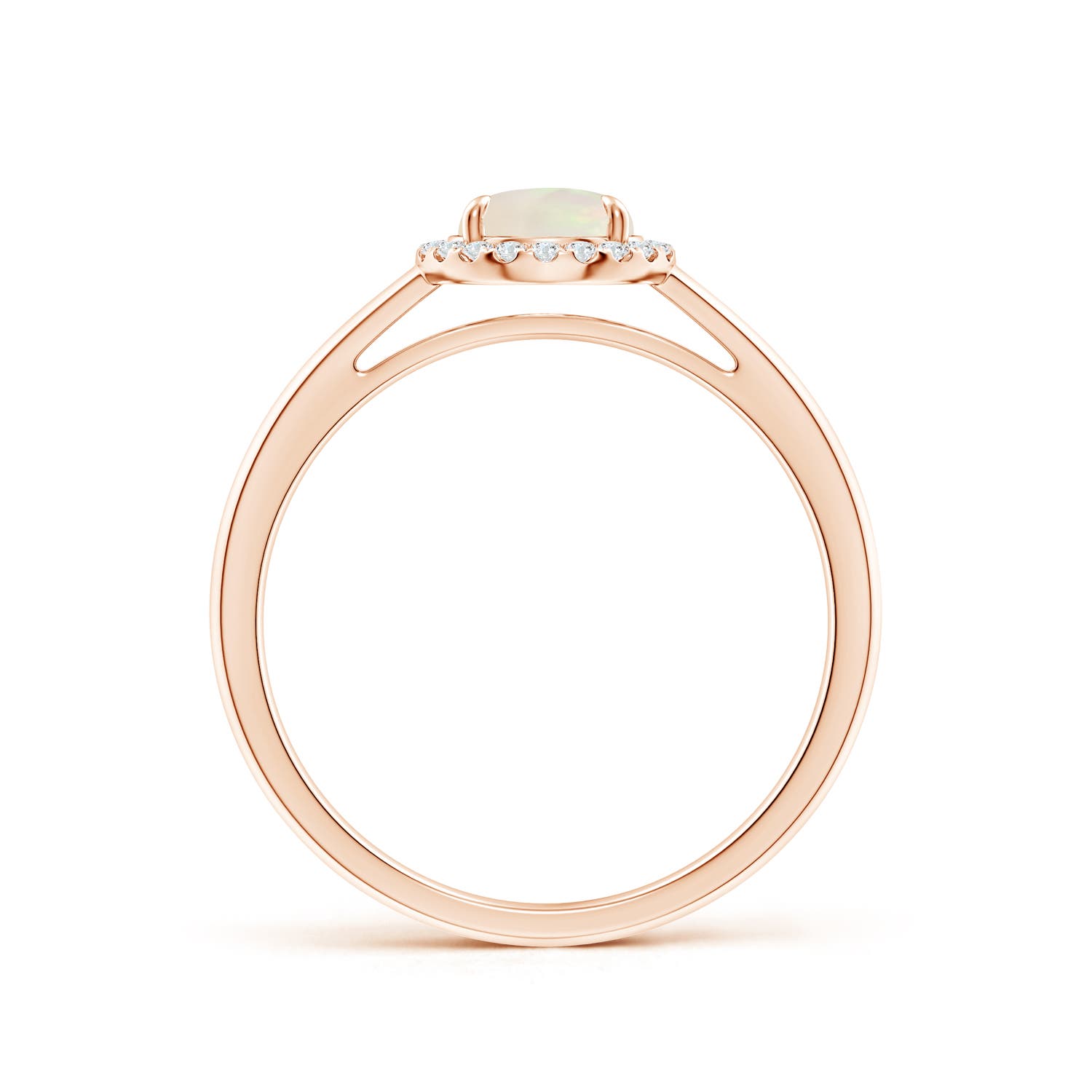 A - Opal / 0.6 CT / 14 KT Rose Gold