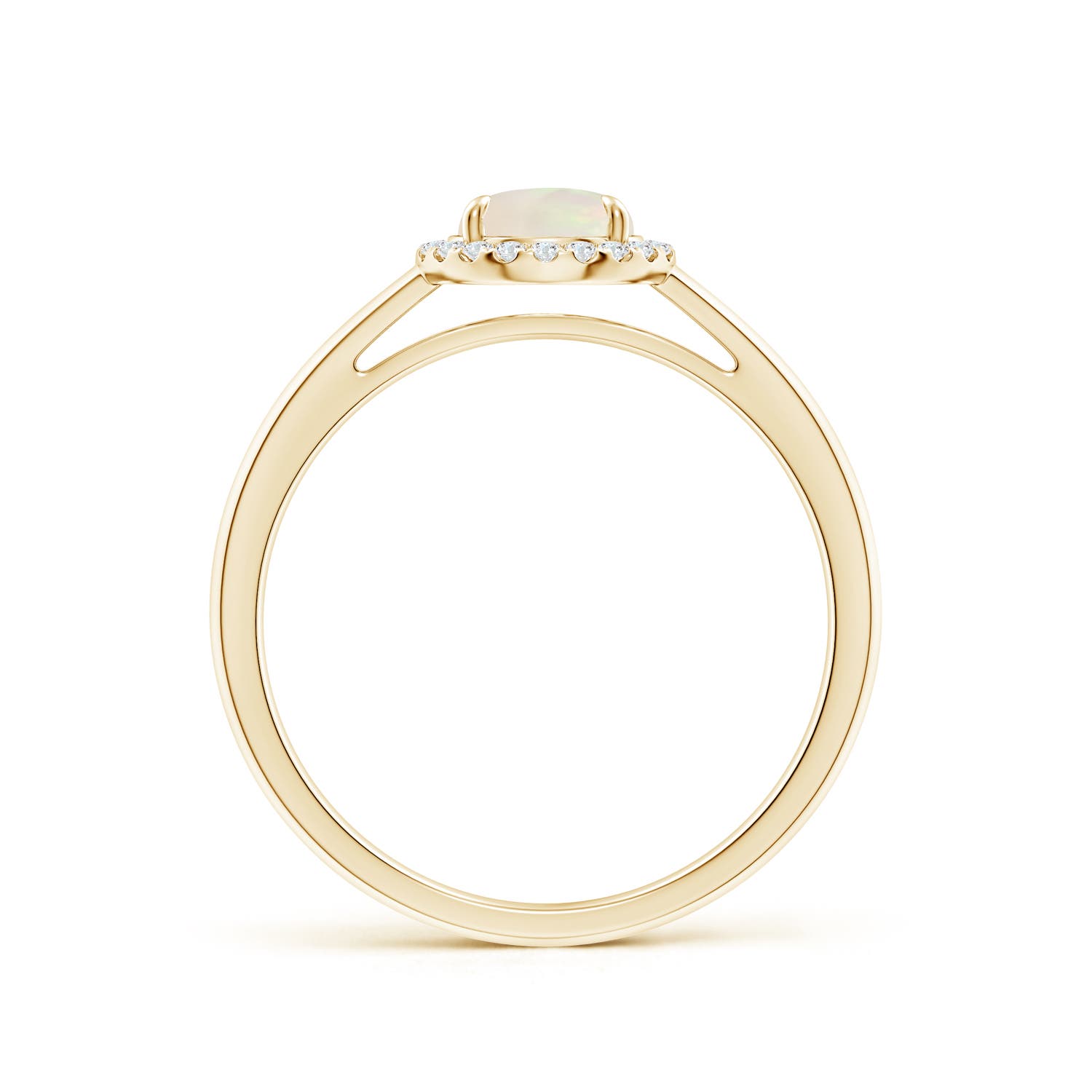 A - Opal / 0.6 CT / 14 KT Yellow Gold