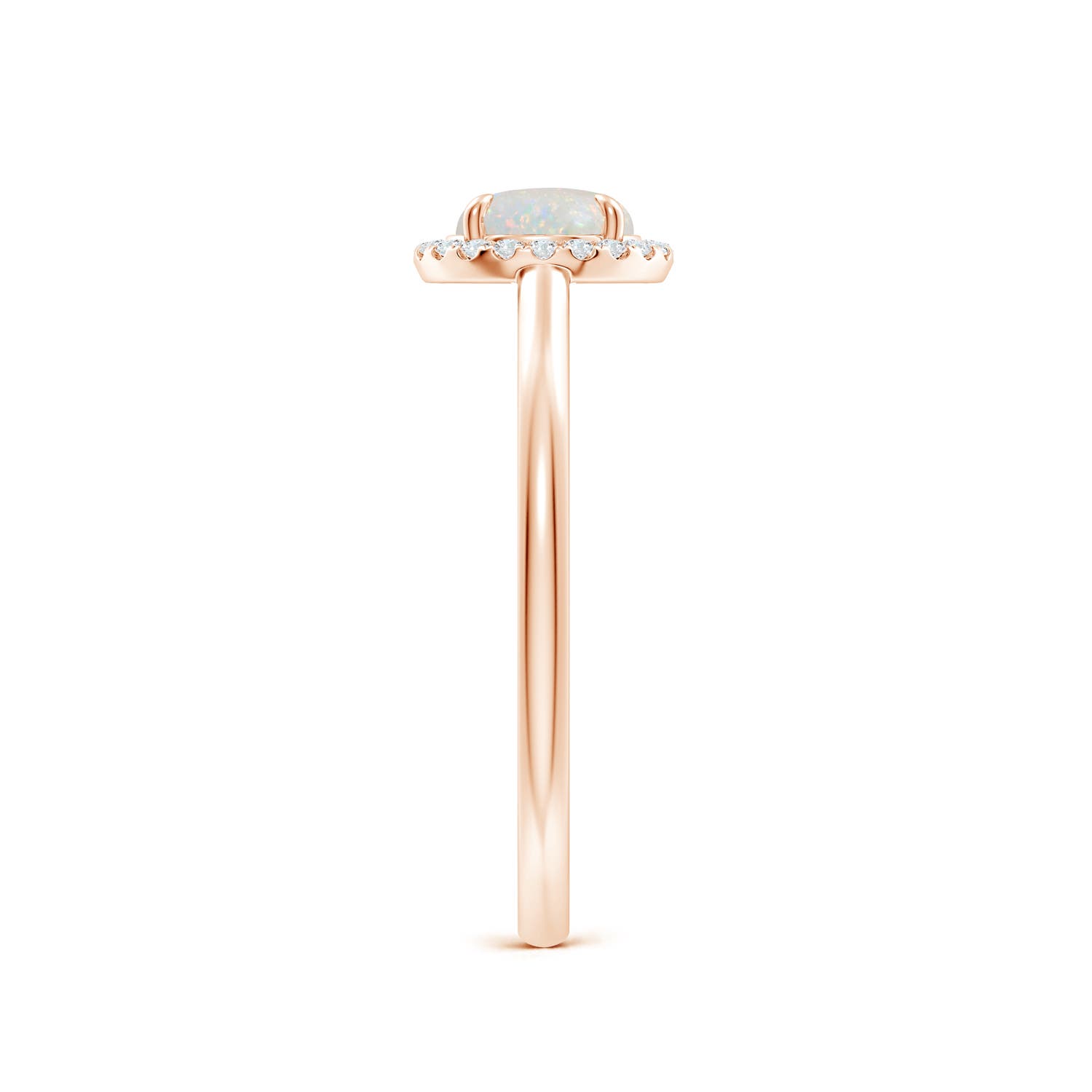 AA - Opal / 0.6 CT / 14 KT Rose Gold